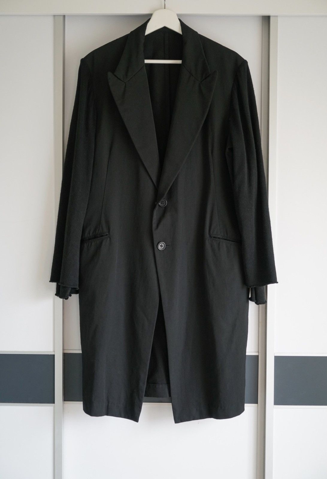 Yohji Yamamoto Yohji Yamamoto 02ss Actress Double Sleeve Wool Coat K4 Size US M / EU 48-50 / 2 - 2 Thumbnail