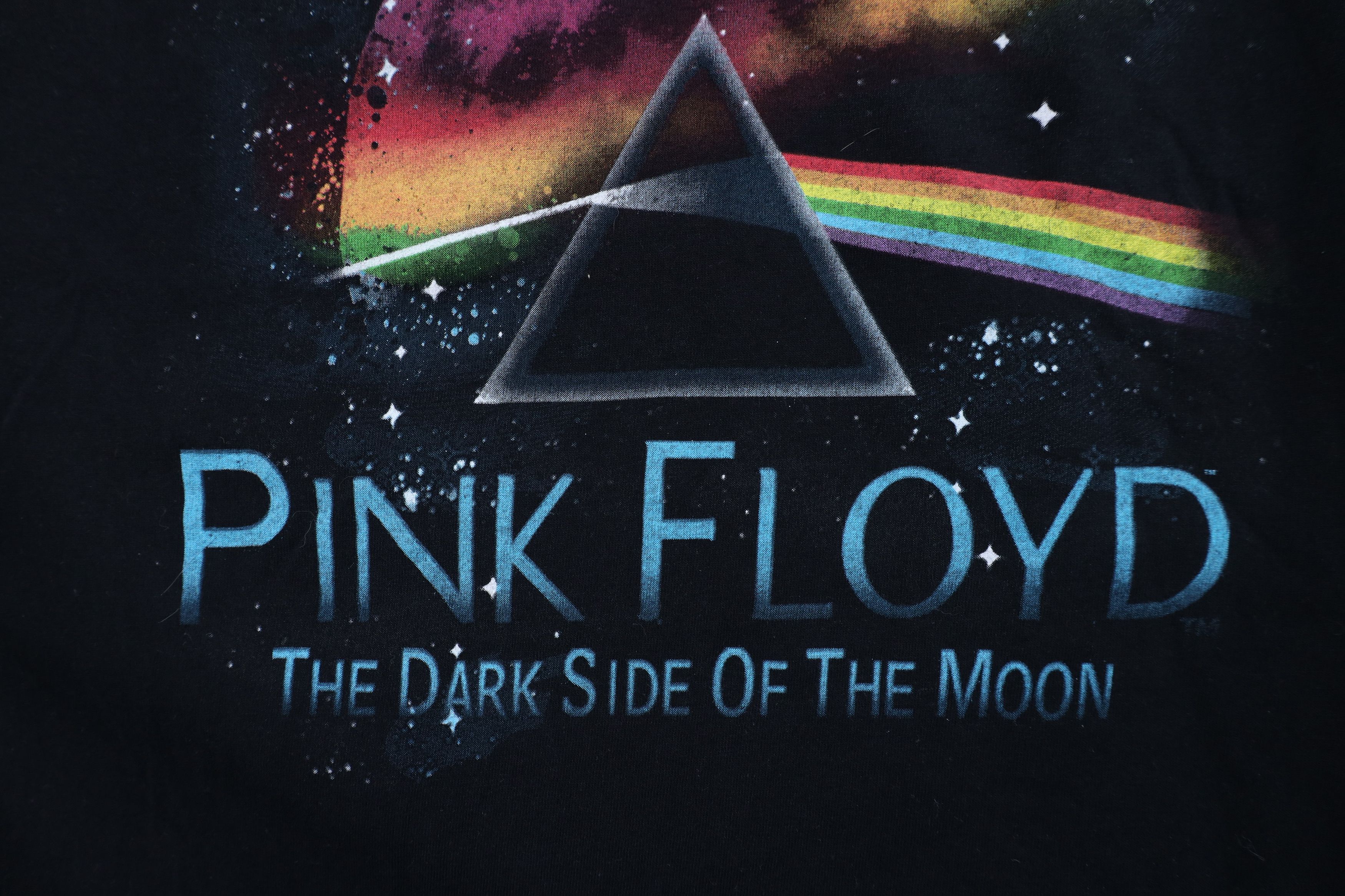 Vintage Retro Y2K Dark Side of the Moon Pink Floyd Band T-Shirt Size US XL / EU 56 / 4 - 5 Thumbnail