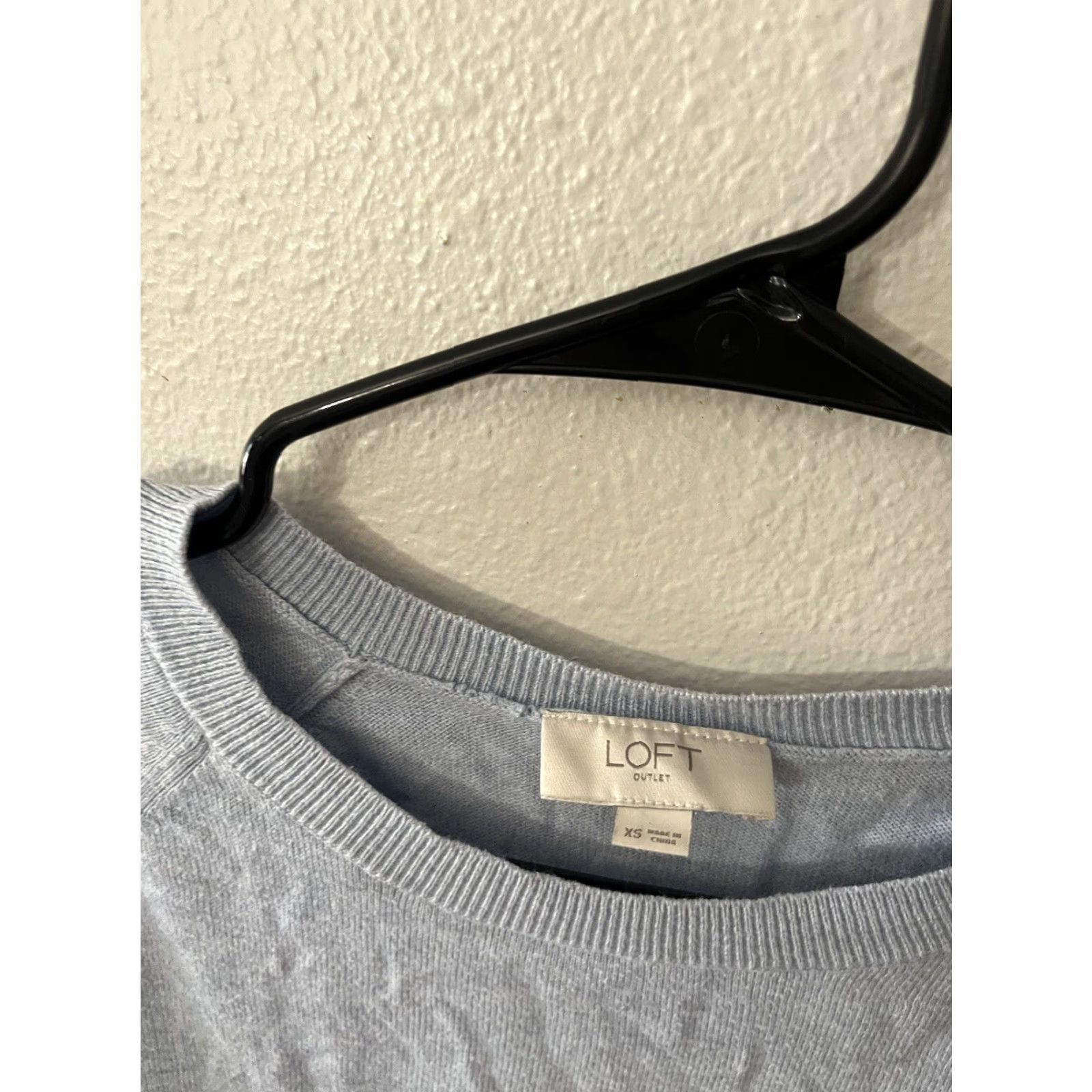 Loft LOFT Sweater Pullover Womens XS Blue Long Sleeve Crew Neck Cute Size XS / US 0-2 / IT 36-38 - 2 Thumbnail