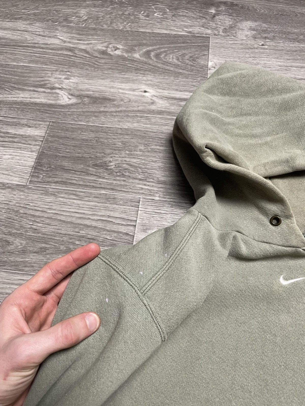 Nike 90s Vintage Nike Center Swoosh Hoodie Made In USA Travis Size US M / EU 48-50 / 2 - 15 Thumbnail