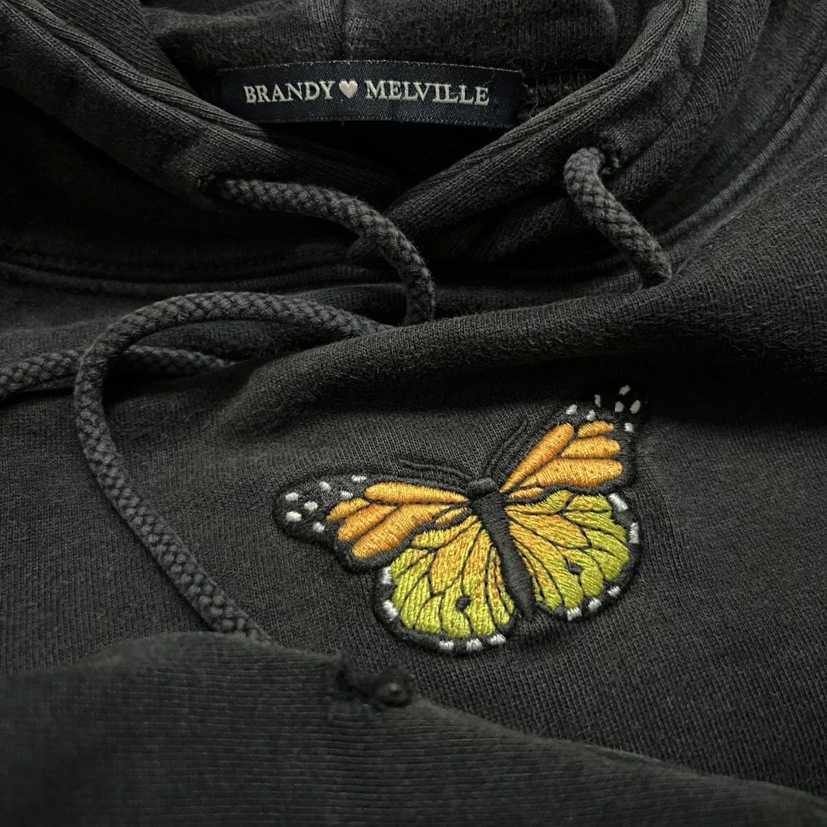 Brandy Melville BRANDY MELVILLE Butterfly Hoodie Size L / US 10 / IT 46 - 6 Thumbnail