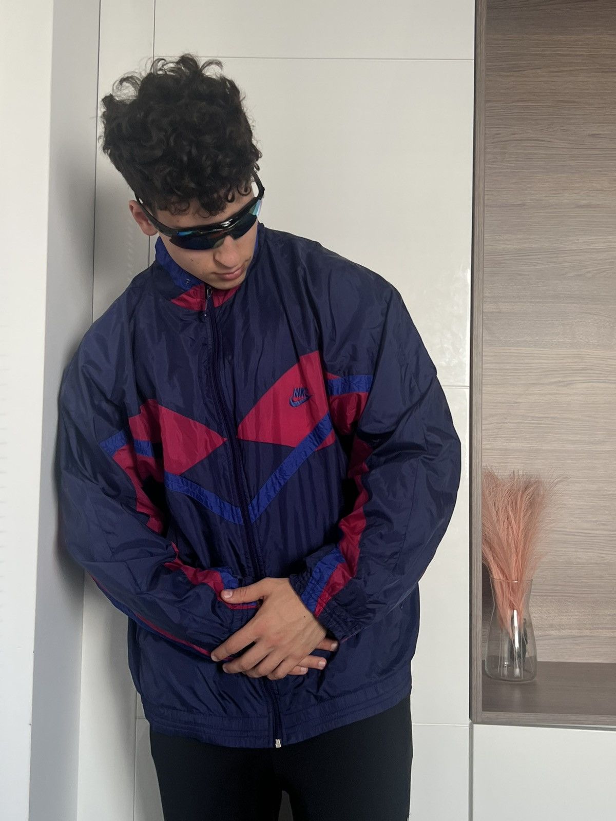 Nike × Vintage ‼️Vintage Nike Archival 90s Windbreaker Olympic Zip Jacket‼️ Size US XL / EU 56 / 4 - 7 Thumbnail