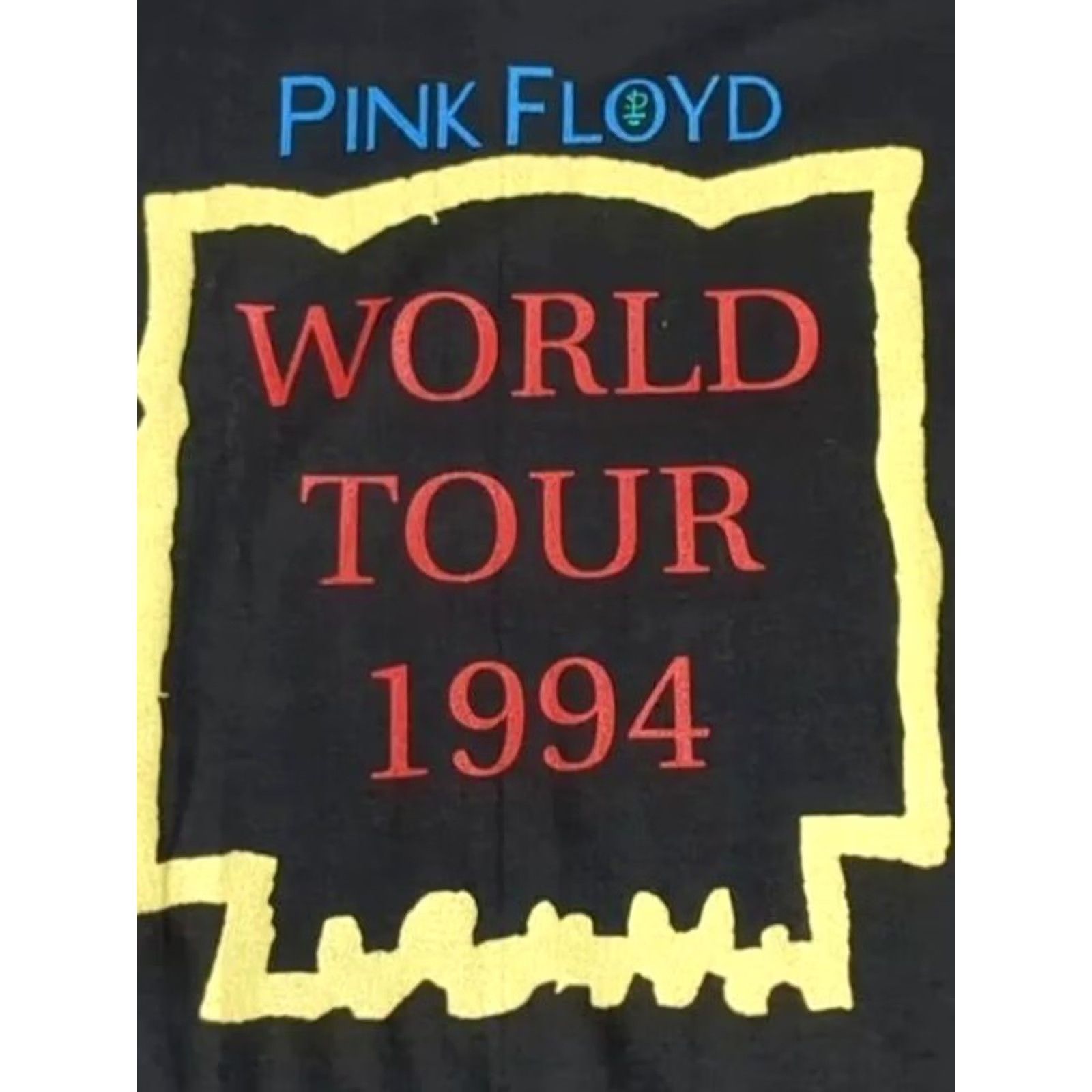 Vintage VINTAGE Pink Floyd 1994 World Tour T Shirt Brockum Band Made in USA Division Bell NWD LG Black Mens Size US L / EU 52-54 / 3 - 6 Thumbnail