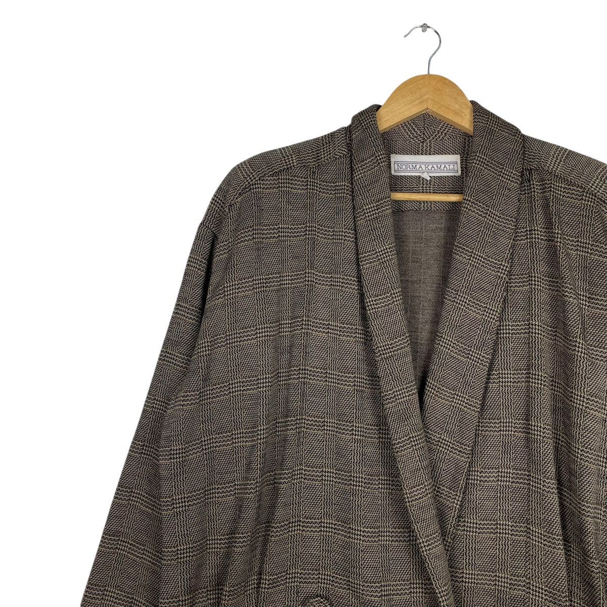 Norma Kamali × Vintage 💥VTG NORMA KAMALI CLASSIC LONGCOAT Size L / US 10 / IT 46 - 7 Thumbnail