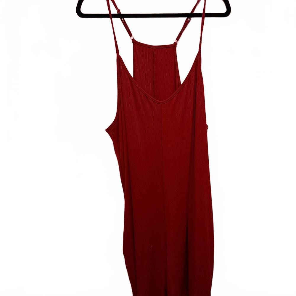 Designer Chic Red Spaghetti Strap Dress Size 4XL / US 24-26 - 1 Thumbnail