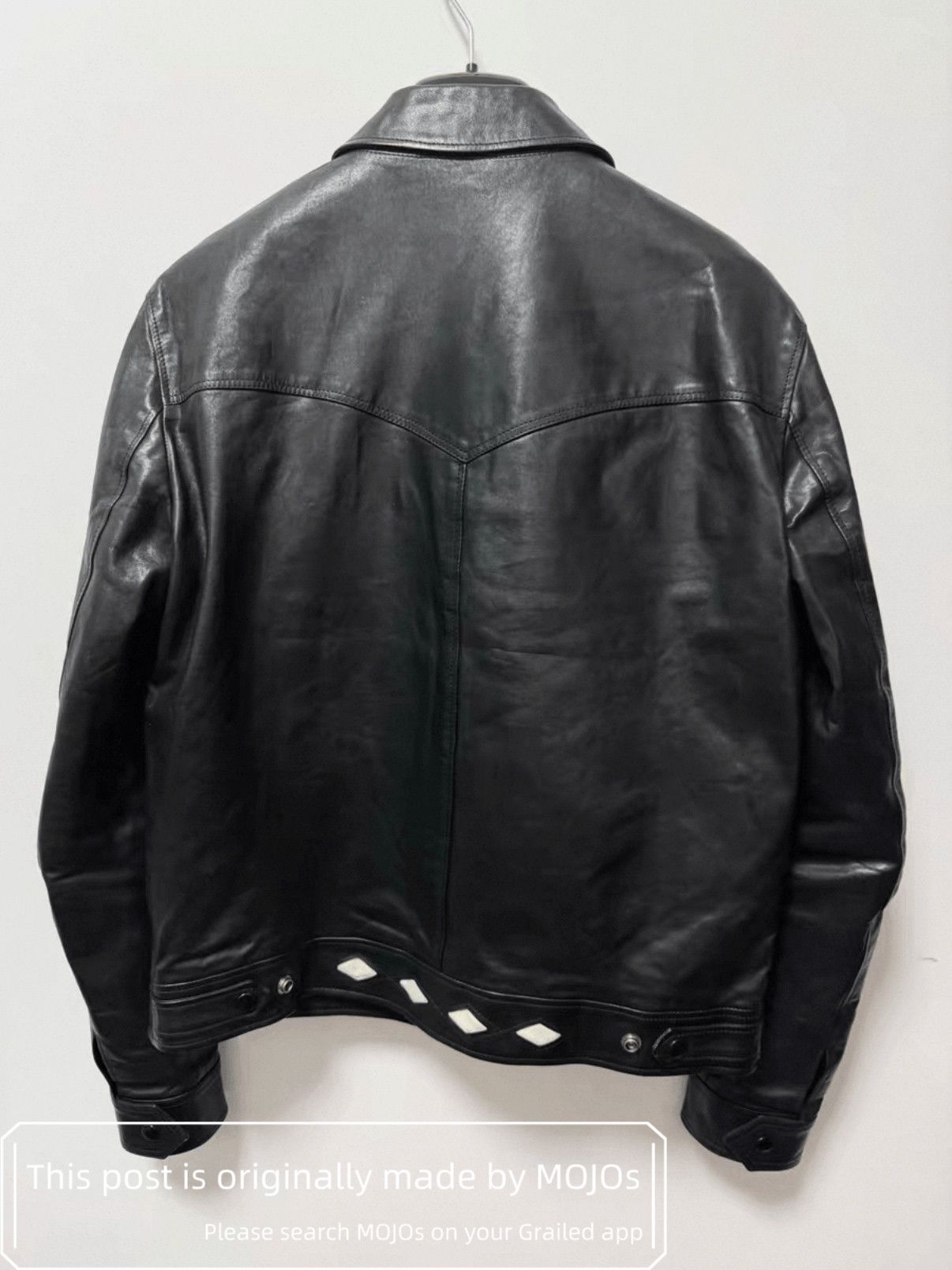 Saint Laurent Paris Sz 50 Saint Laurent Paris 15SS Pattern Leather Jacket mojos5 Size US M / EU 48-50 / 2 - 2 Thumbnail