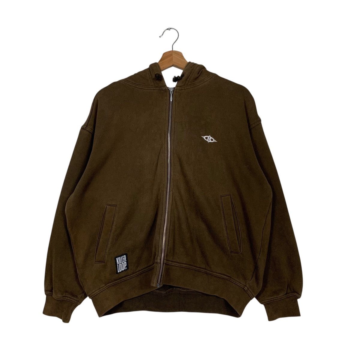 Japanese Brand KILLER LOOP Big Logo Zipper Hoodie Sweatshirt #1773-C78 Size US S / EU 44-46 / 1 - 10 Thumbnail