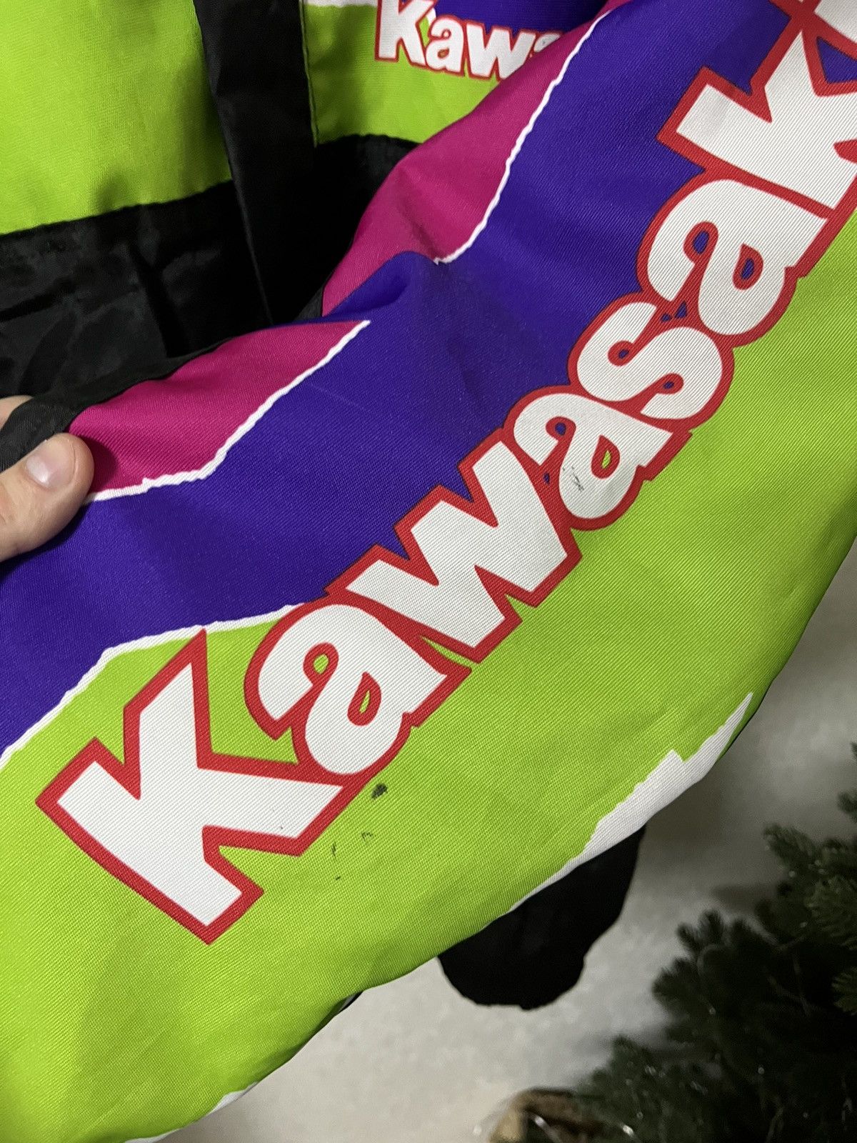 Vintage Kawasaki Vintage 80s Logo Jacket Size US XL / EU 56 / 4 - 4 Thumbnail