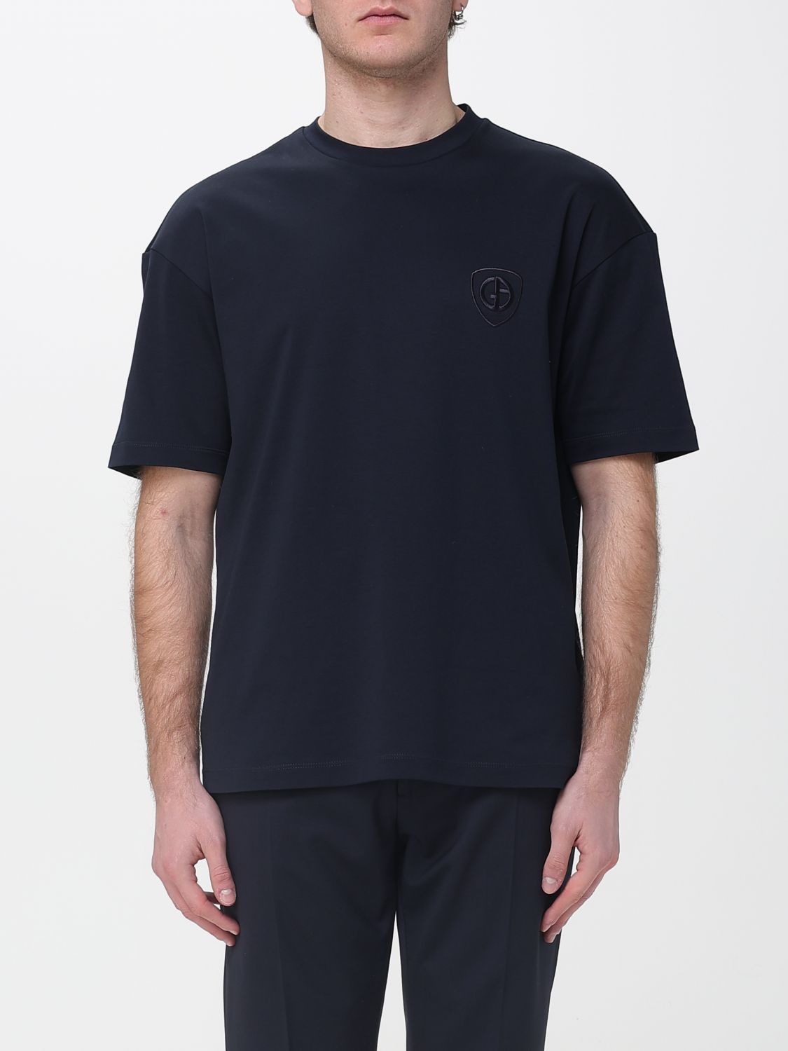 Giorgio Armani Giorgio Armani T-Shirt Men Blue Size US XXL / EU 58 / 5 - 1 Thumbnail