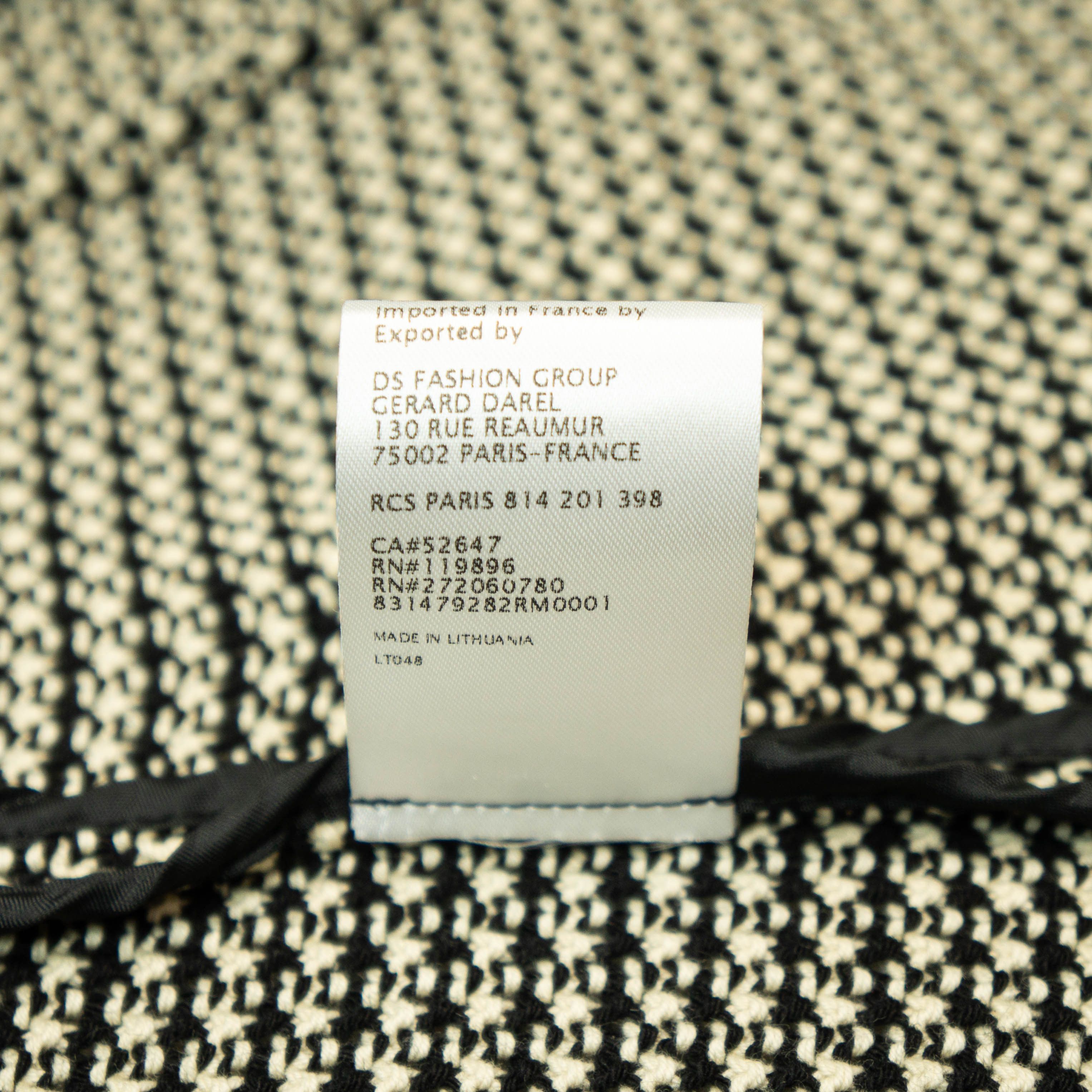 Gerard Darel GERARD DAREL Black White Blazer Jacket Size M / US 6-8 / IT 42-44 - 9 Thumbnail