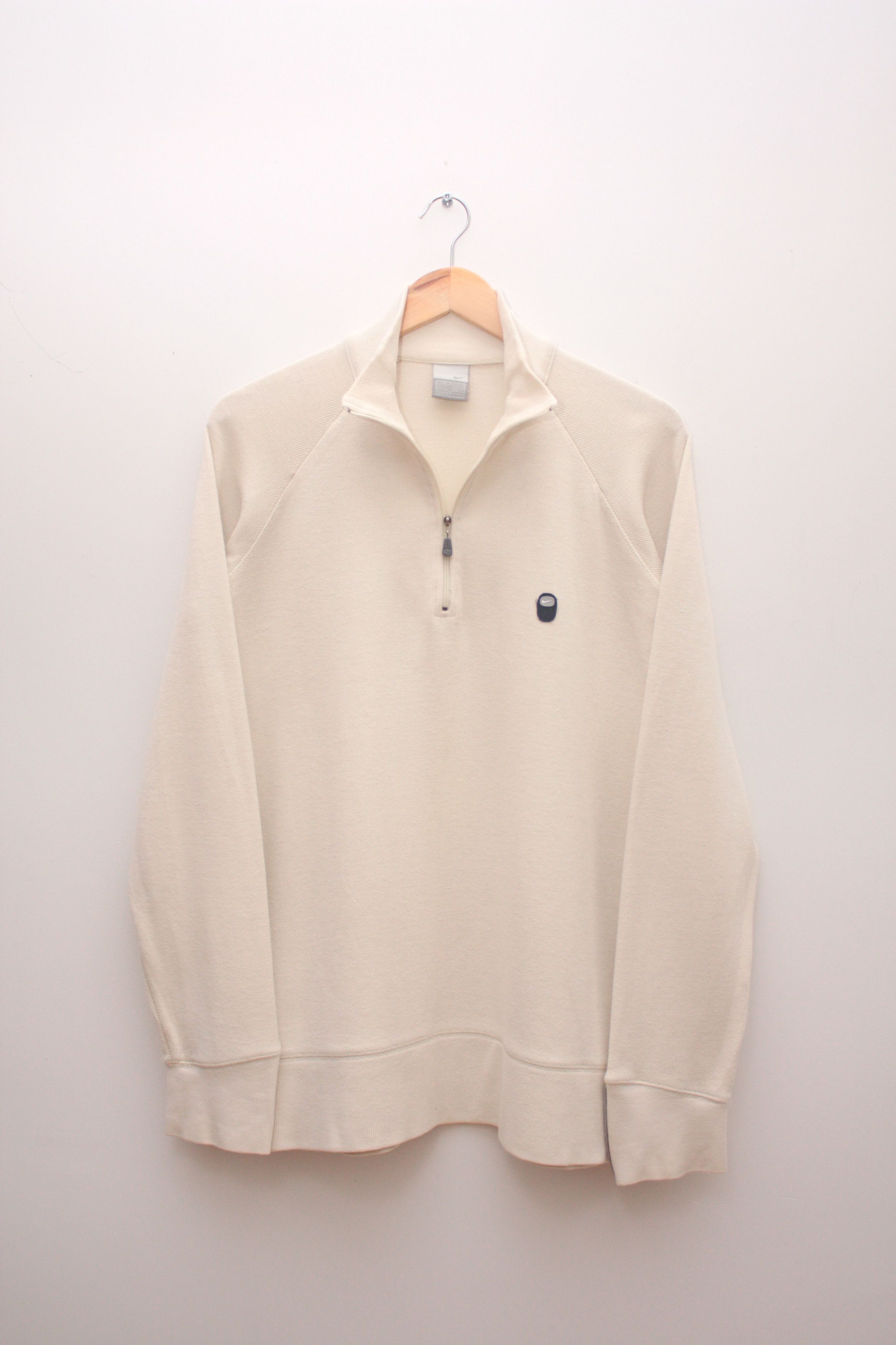 Nike Nike Vintage Beige Snapt-T Pullover Sweat Medium Size US M / EU 48-50 / 2 - 3 Thumbnail