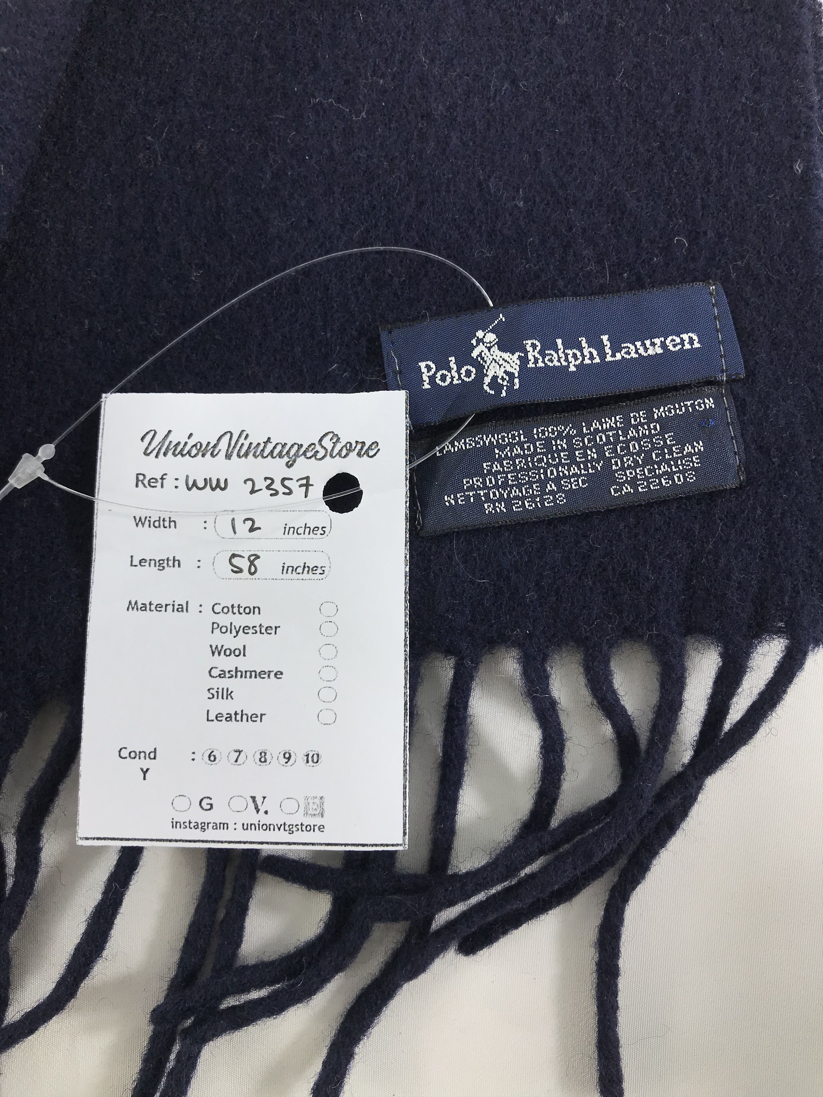 Polo Ralph Lauren × Vintage Polo Ralph Lauren Scarf / Muffler / Neckwear - WW2357 Size ONE SIZE - 5 Thumbnail