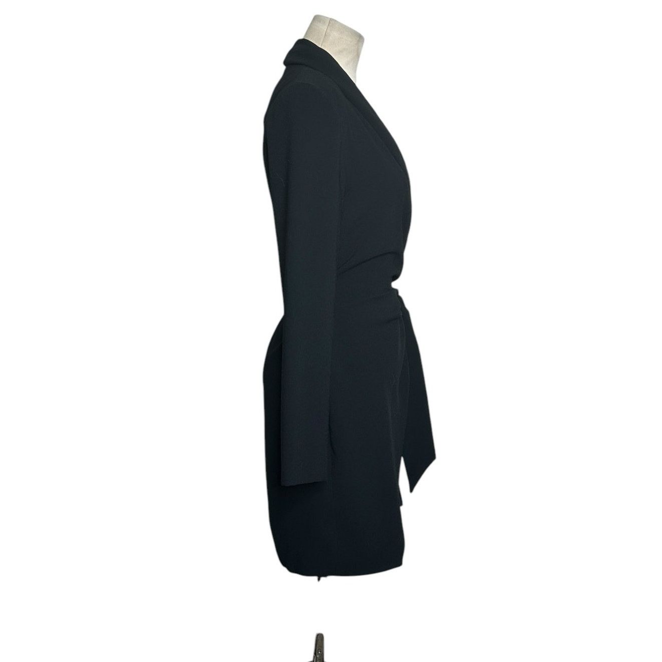 Zara Zara black long sleeves mini wrap dress size XS Size XS / US 0-2 / IT 36-38 - 7 Thumbnail