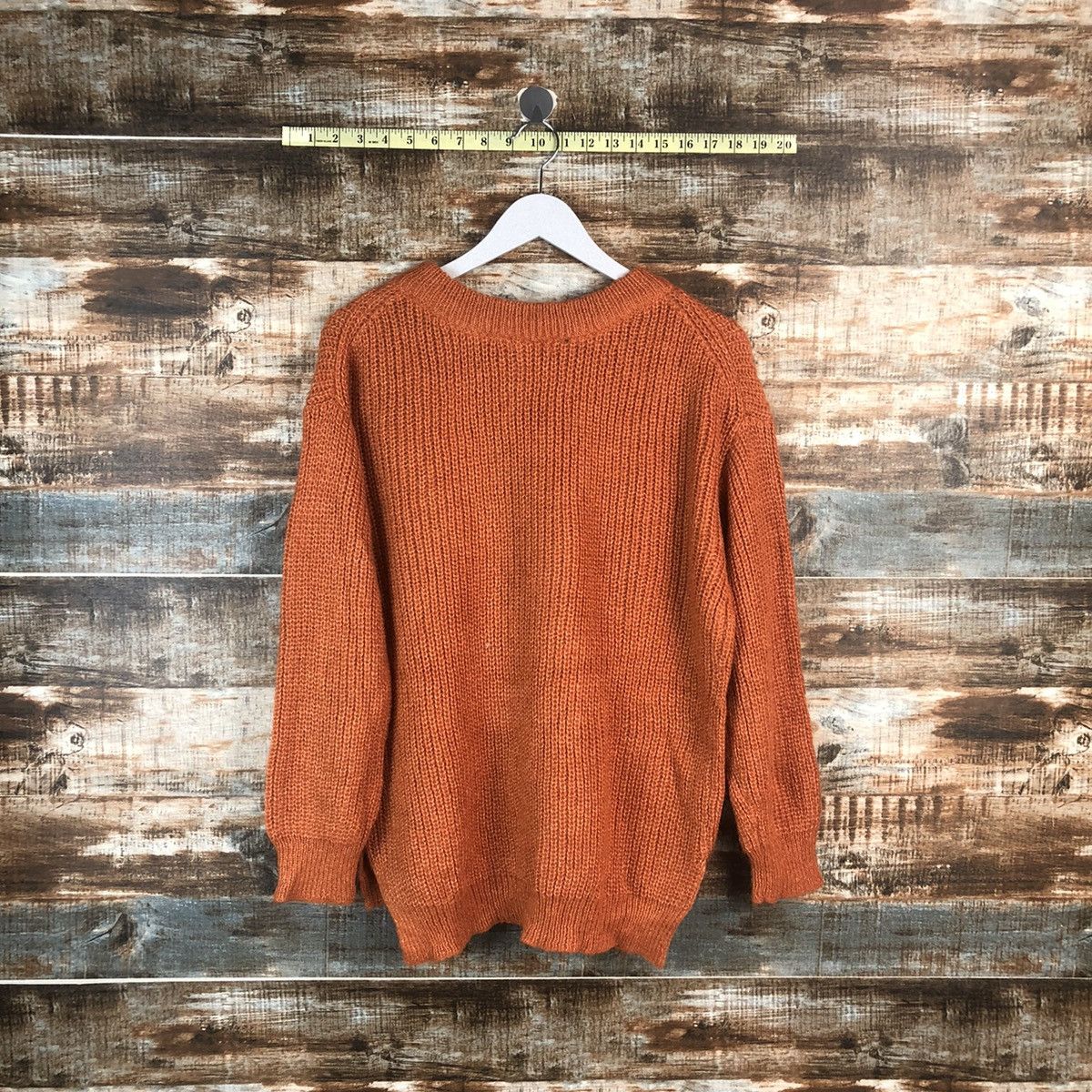 Homespun Knitwear × Japanese Brand Lepsim Orange vintage Knitwear #A2264 Size L / US 10 / IT 46 - 12 Thumbnail