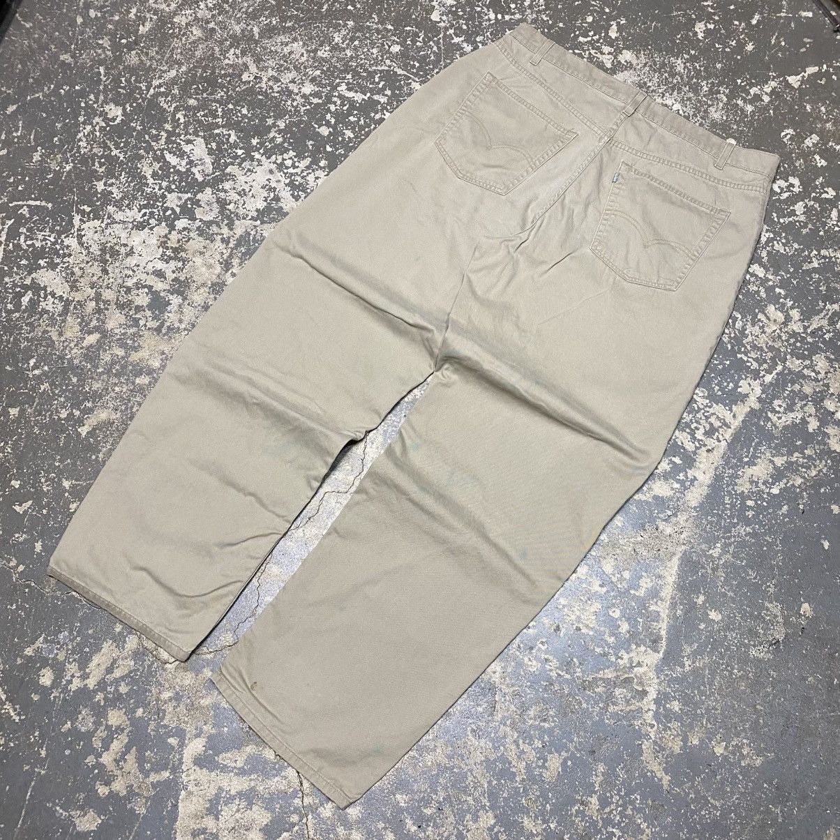 JNCO × Levi's × Vintage Vintage Levi’s Silvertab Baggy Tan Pants 90s Size US 40 / EU 56 - 2 Thumbnail