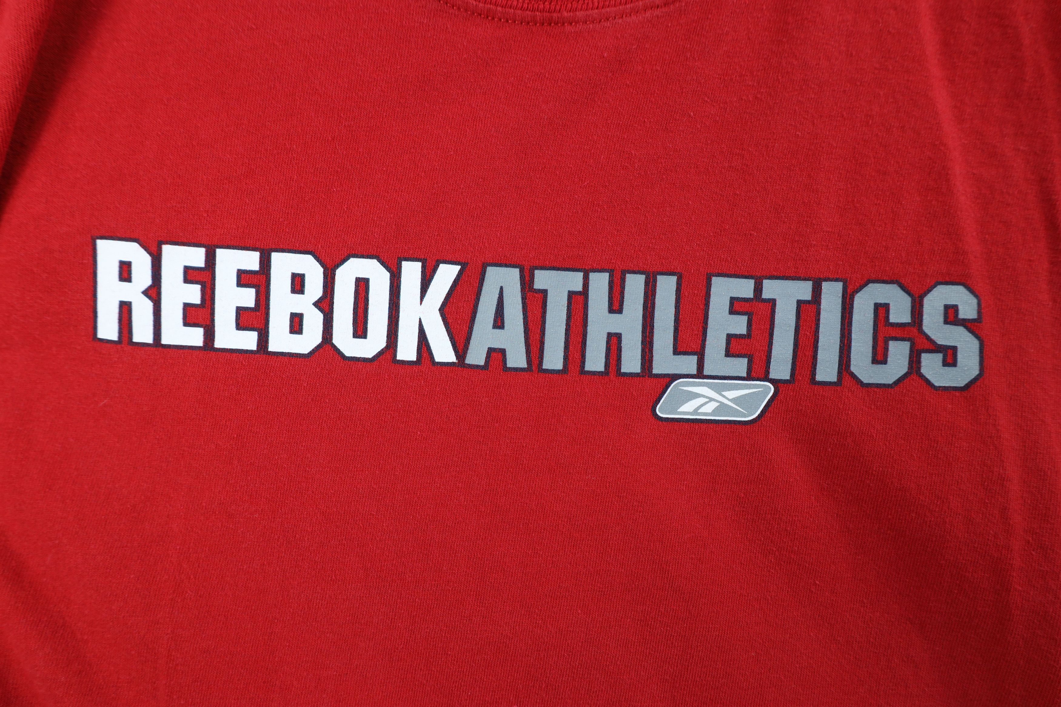 Reebok × Vintage Vintage 90s Y2K Reebok Athletics Spell Short Sleeve T-Shirt Size US XL / EU 56 / 4 - 4 Thumbnail