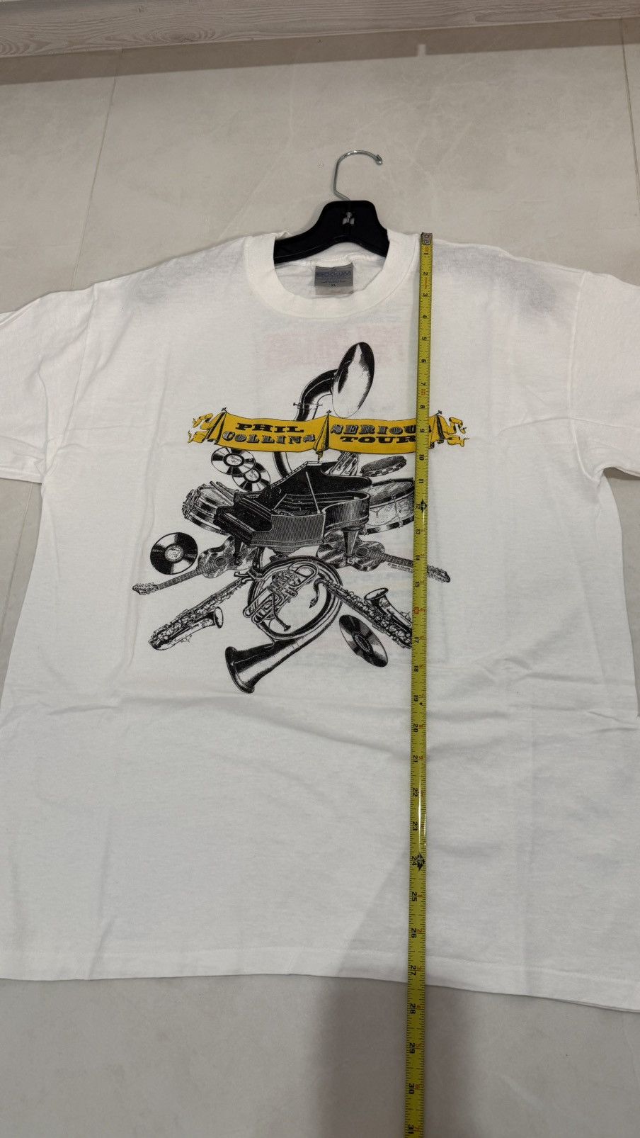 Band Tees ‘90Phil Collins “Serious Tour” TShirt, Size XL Brockum Tag. Size US XL / EU 56 / 4 - 9 Thumbnail