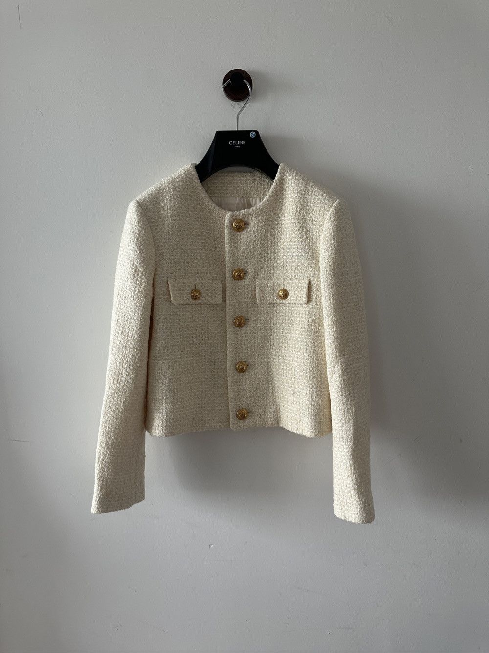 Celine Celine Bouclé Tweed Jacket Size 34 Size XS / US 0-2 / IT 36-38 - 1 Thumbnail