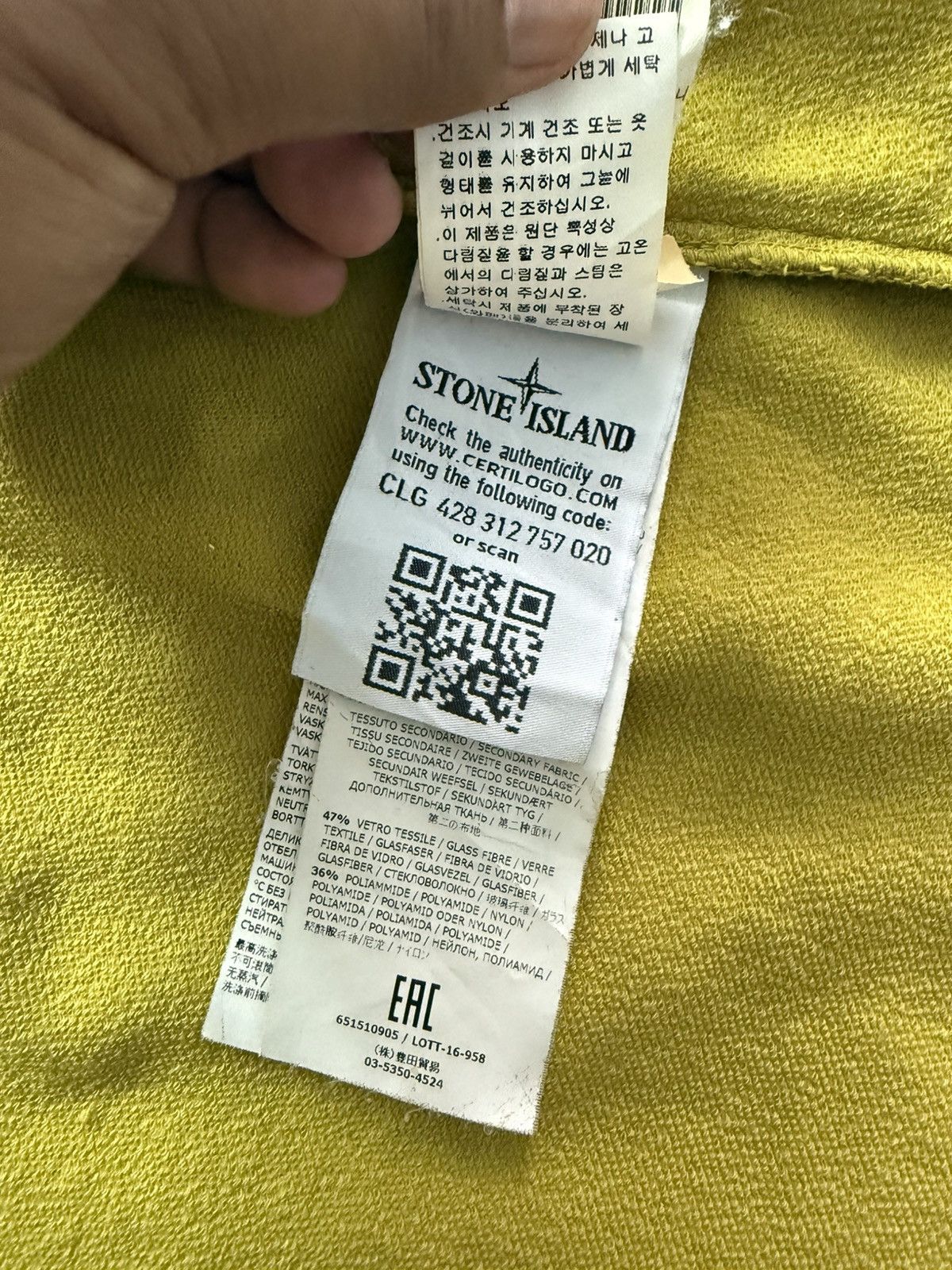 Stone Island Stone Island Apple Green Zipper Jacket With Hoodies Size US L / EU 52-54 / 3 - 10 Thumbnail