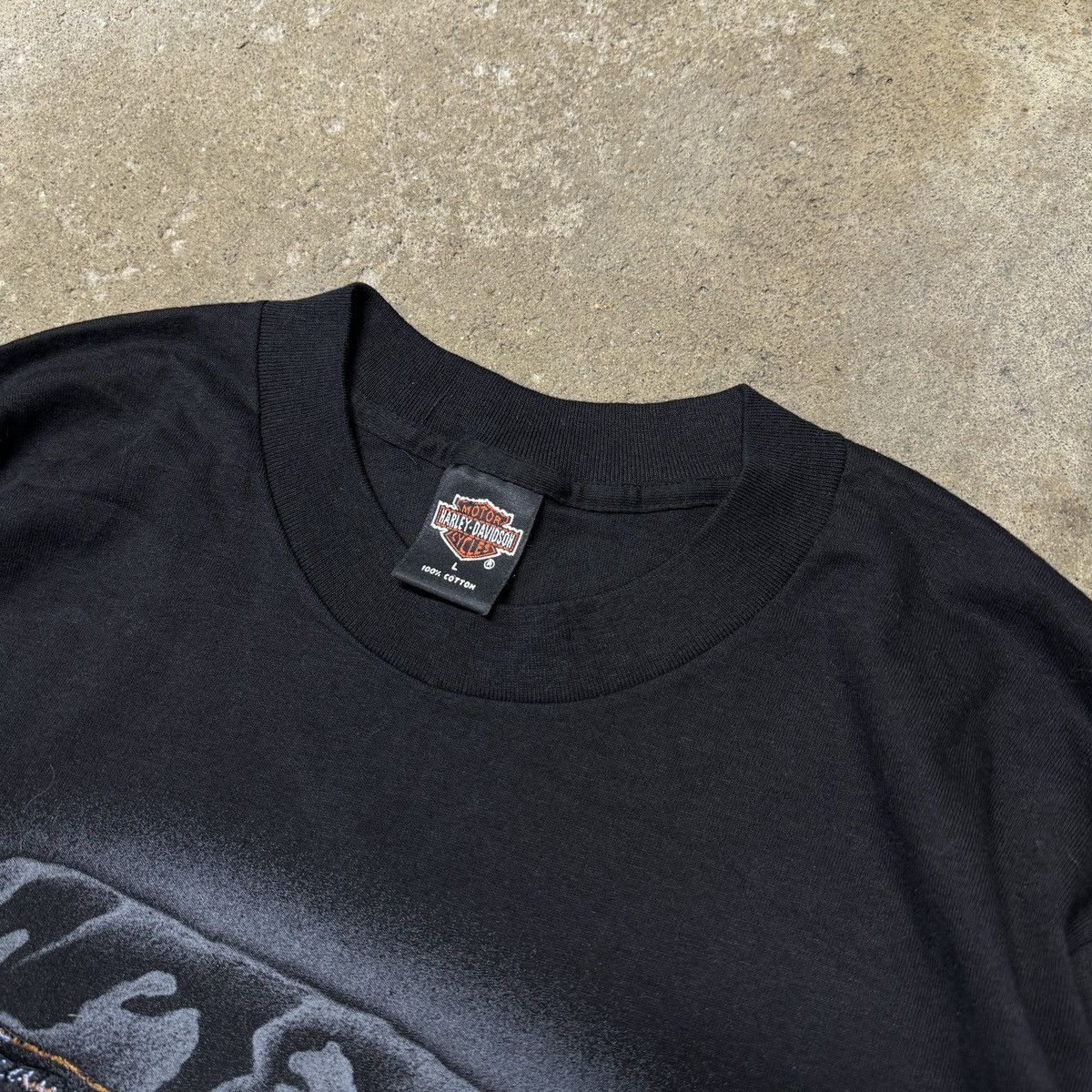 Harley Davidson Vintage 90s Harley Davidson Eagle Tee Shirt Size US L / EU 52-54 / 3 - 3 Thumbnail