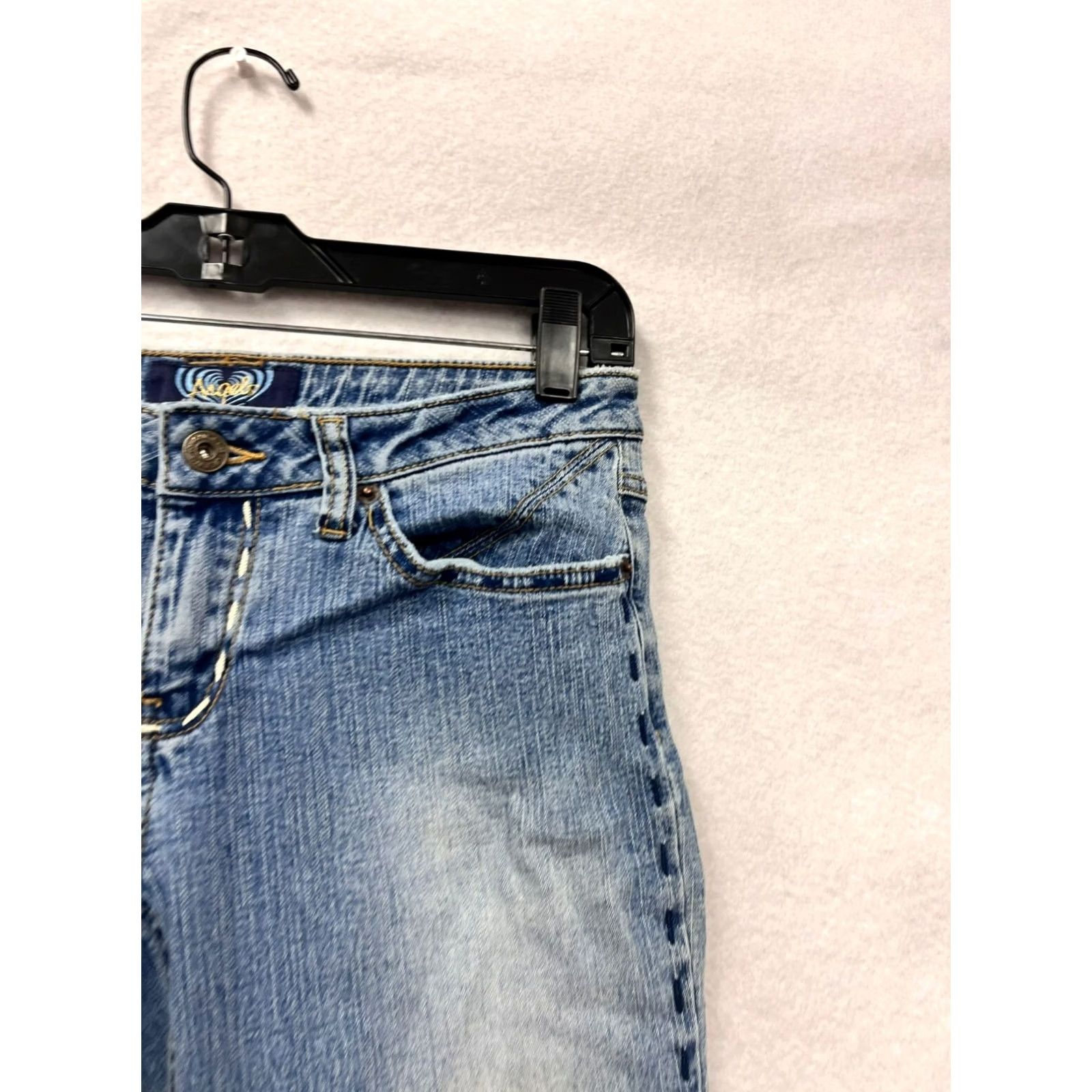 Vintage VINTAGE Angels Women's Jeans Flared Blue Size 5 Pockets 1990s Homes Size 27" / US 4 / IT 40 - 6 Thumbnail