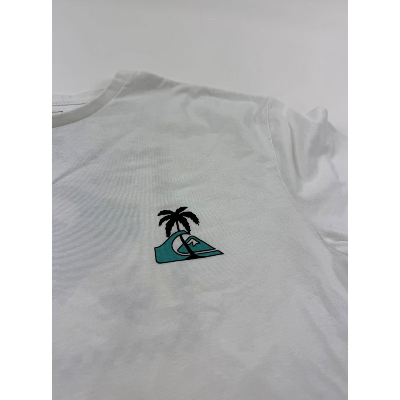 Quiksilver Quiksilver Shirt Mens 2XL White Graphic Surf Tee palm tree Logo Tee Tee 1969 back print Size US XXL / EU 58 / 5 - 3 Thumbnail