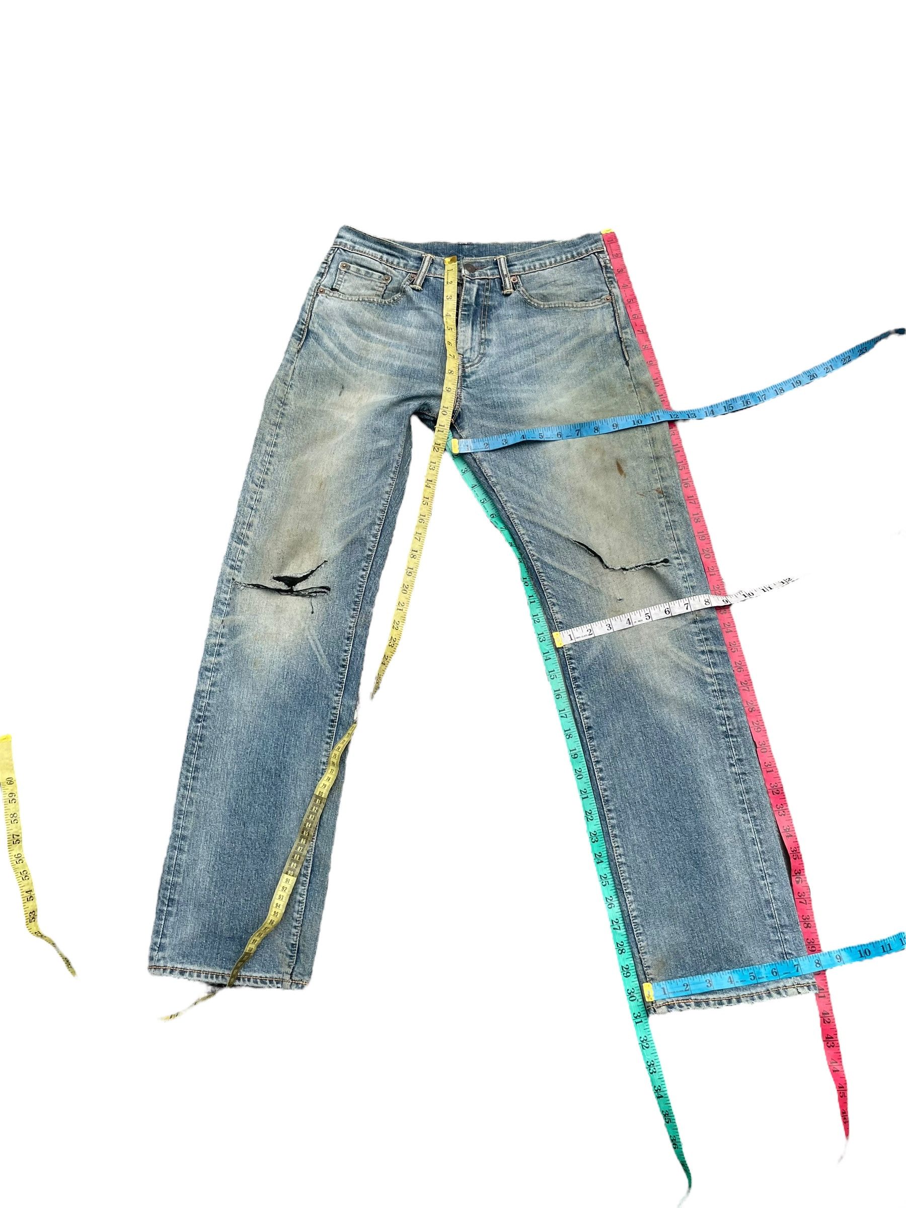 Levi's Levis 505 Faded Quilted Lining Distresed Denim Size US 31 - 5 Thumbnail
