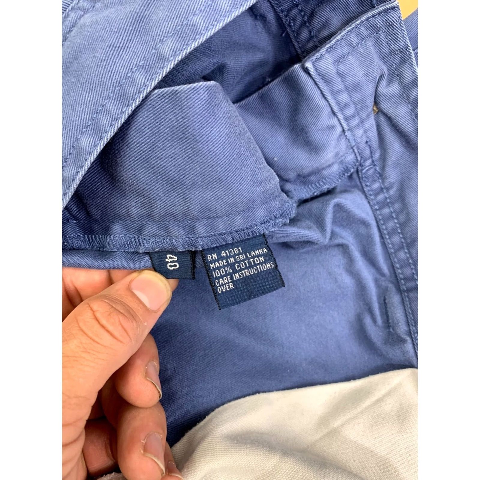 Polo Ralph Lauren VINTAGE Polo Ralph Lauren Cargo Shorts Men 40 Blue Cotton 13324 Size US L / EU 52-54 / 3 - 3 Thumbnail