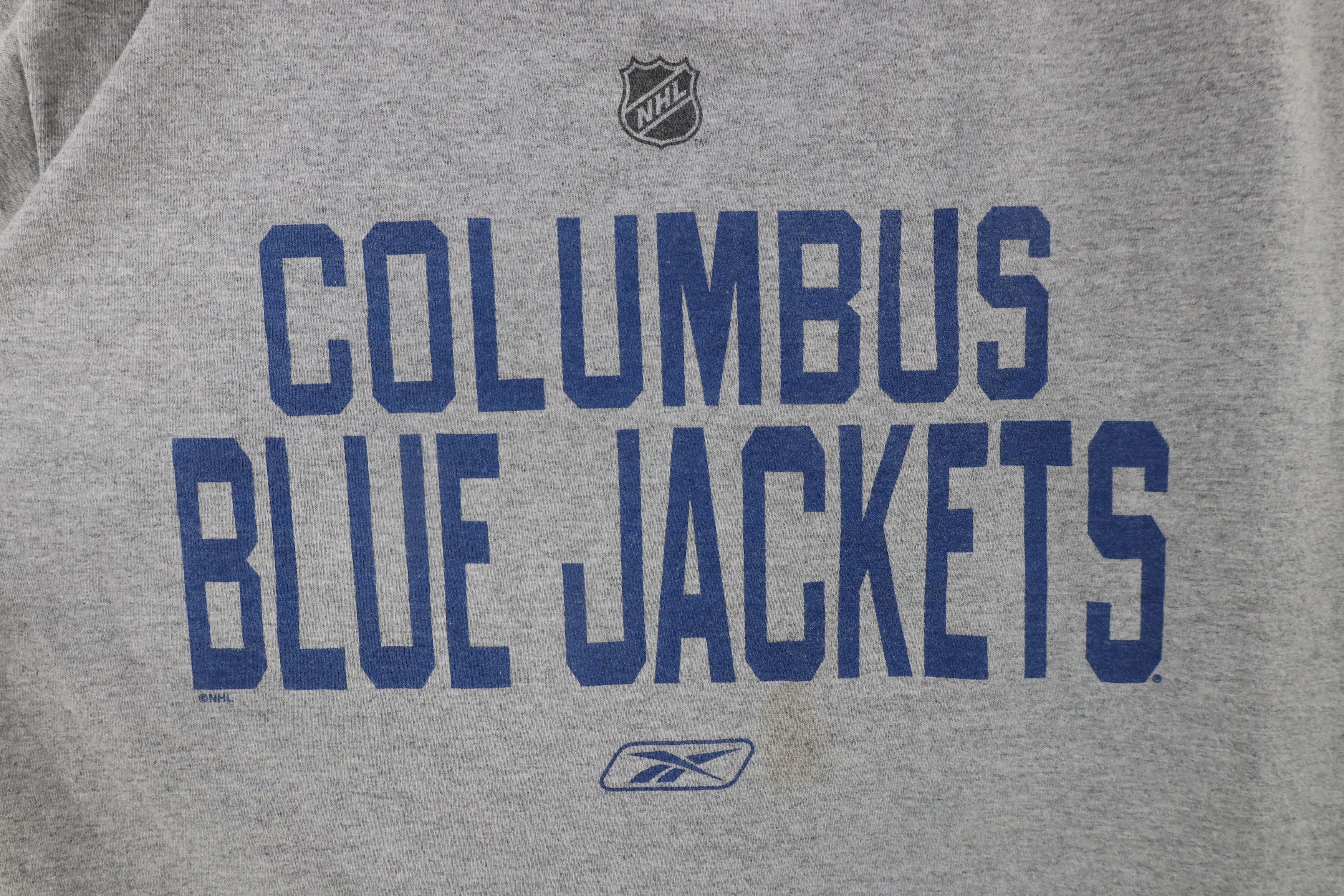 Reebok × Vintage Vintage Reebok Spell Columbus Blue Jackets Hockey T-Shirt Size US L / EU 52-54 / 3 - 4 Thumbnail