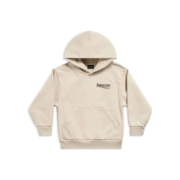 Balenciaga Balenciaga Kids Letter Embroidery Hoodie in Beige Size US M / EU 48-50 / 2 - 1 Thumbnail
