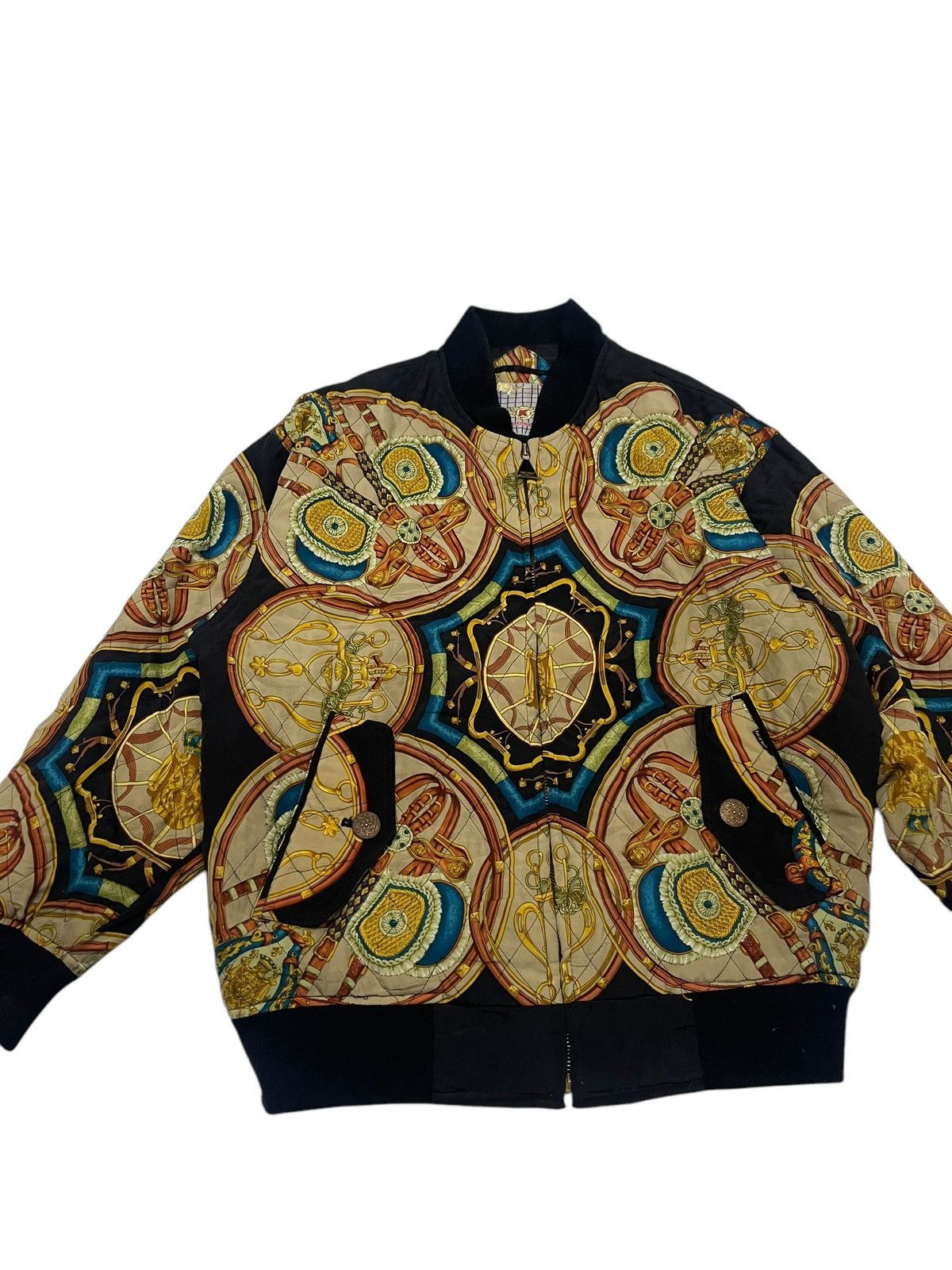 Vintage FULL PRINT BOMBER JACKET Size US M / EU 48-50 / 2 - 3 Thumbnail