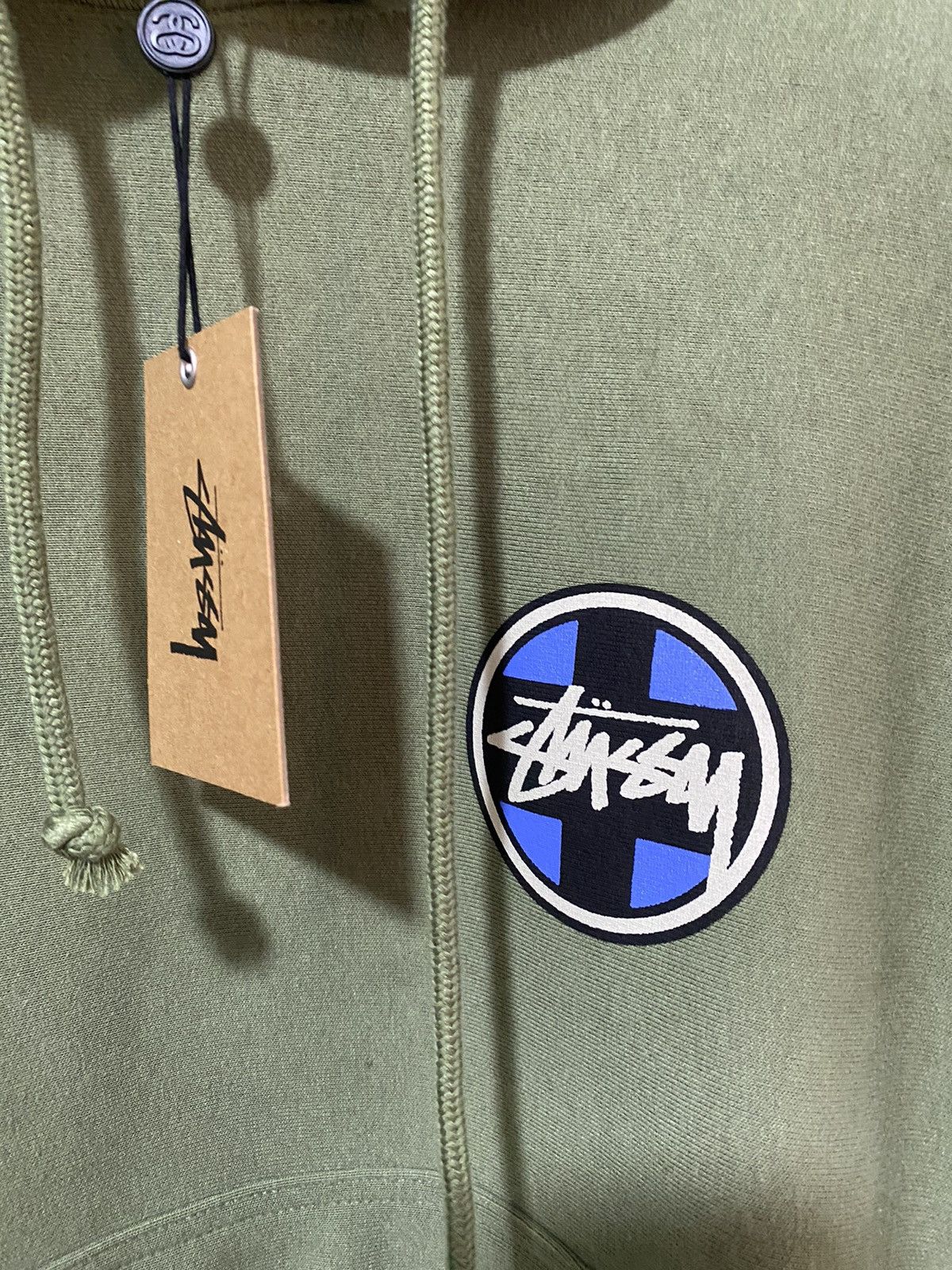 Stussy Stüssy Cross Dot sweatshirt, size M, dark green, new Size US M / EU 48-50 / 2 - 2 Thumbnail