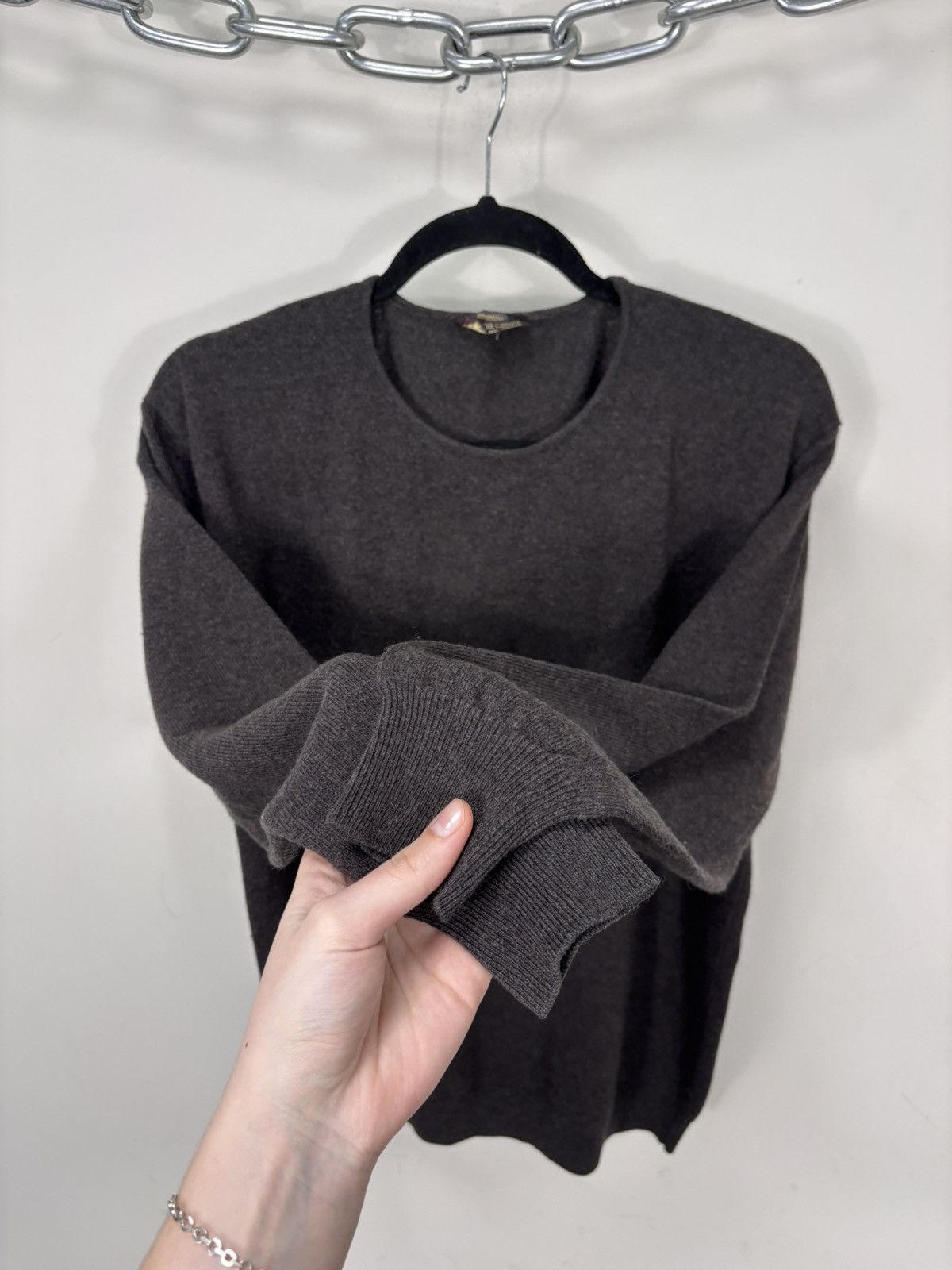 Malo Malo Per Davide Cenci Vintage Women’s Brown Wool Sweater Size M / US 6-8 / IT 42-44 - 5 Thumbnail