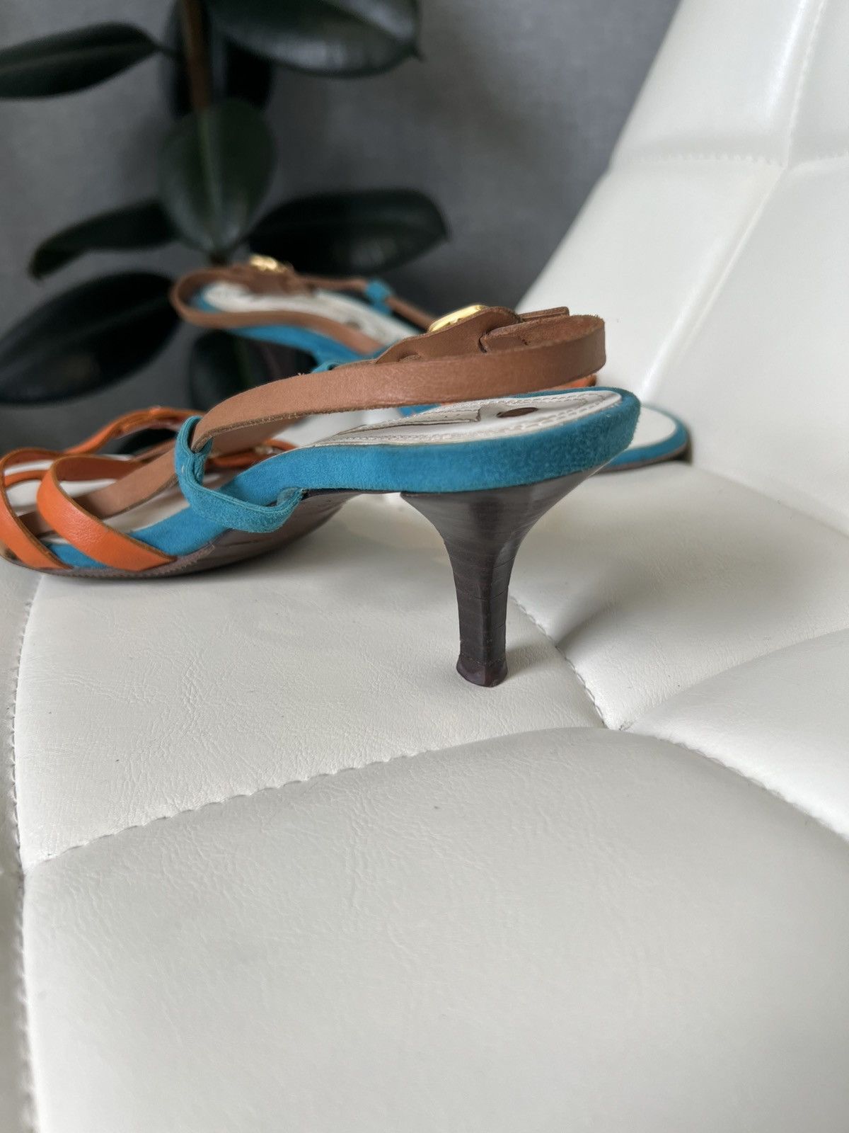 Celine Celine Leather Strappy Kitten Heel Sandals Size 37 Size US 7 / IT 37 - 12 Thumbnail