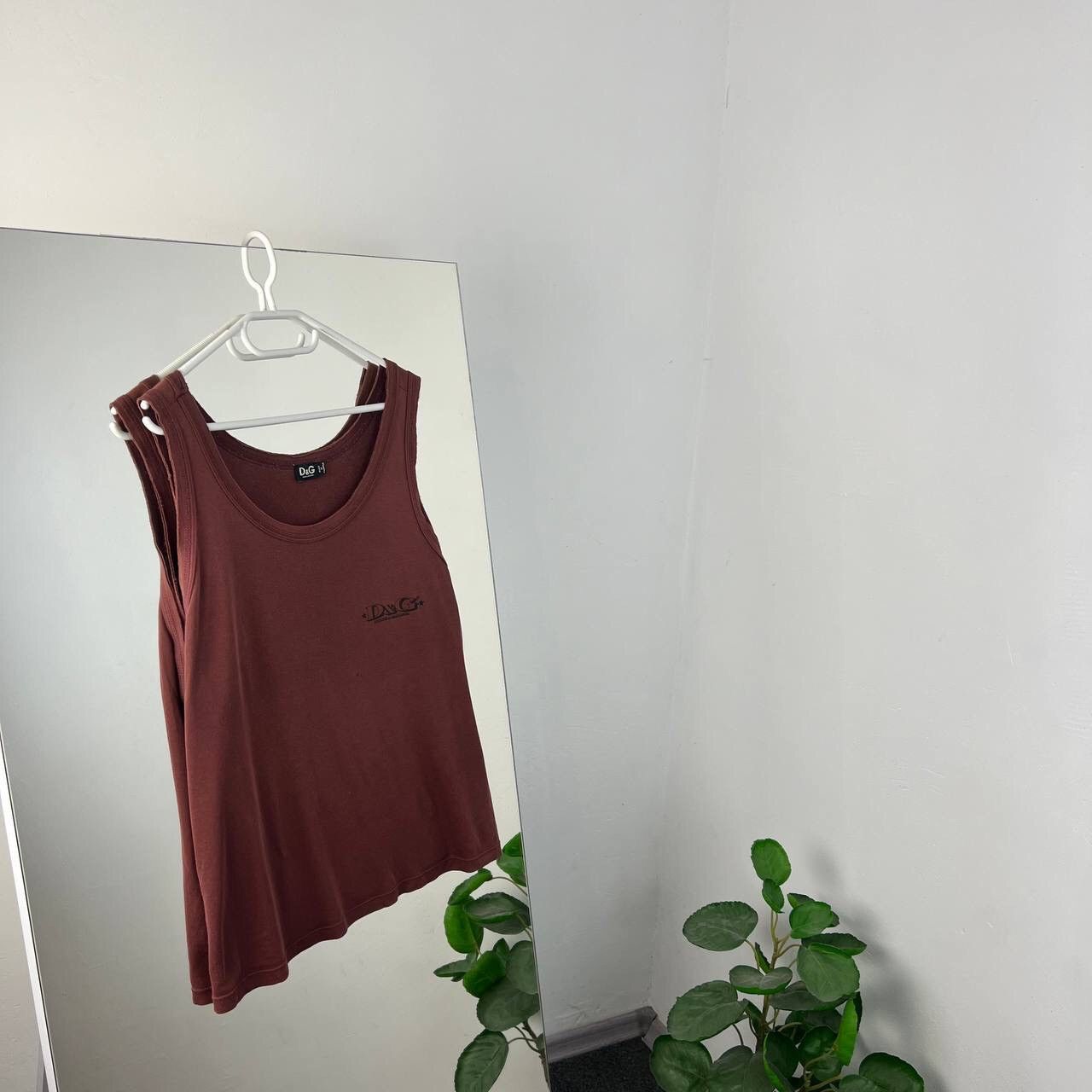 Dolce & Gabbana Boxy Fit Dolce Gabbana Vintage Brown Tank Top Distressed 90s Size M / US 6-8 / IT 42-44 - 1 Thumbnail