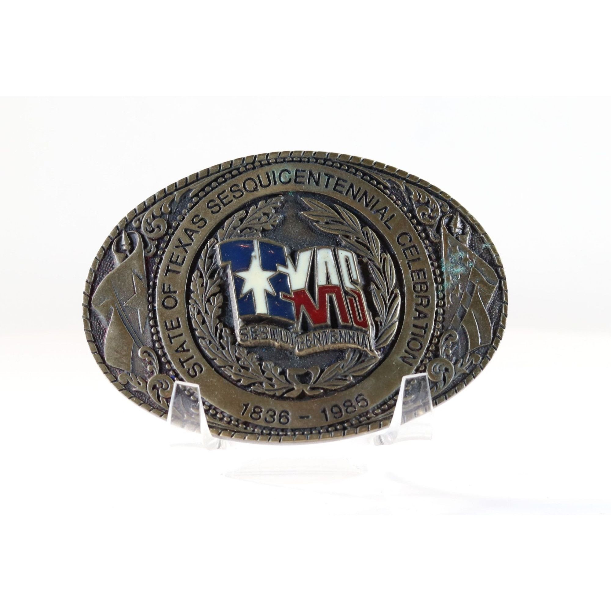 Vintage Vintage Belt Buckle State Of Texas Sesquicentennal Celebrati Size ONE SIZE - 2 Thumbnail