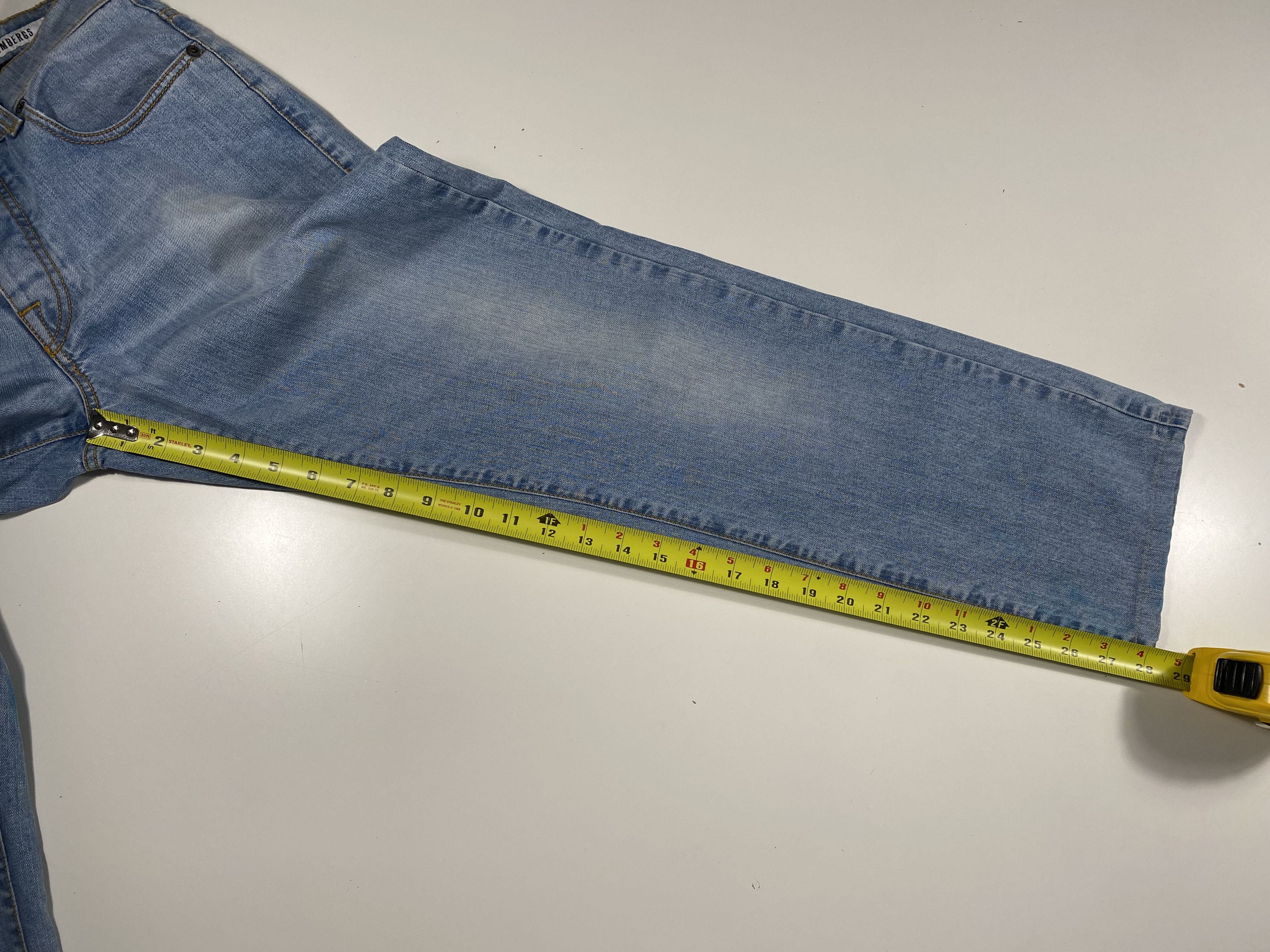 Dirk Bikkembergs Dirk Bikkembergs Slim Straight Leg Light Wash Jeans 32x28 Size US 32 / EU 48 - 10 Thumbnail