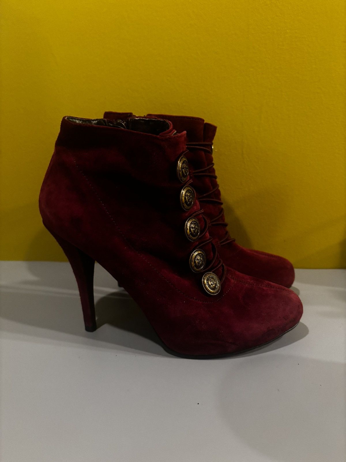 Guess Guess burgundy ankle boots0527 Size US 7.5 / IT 37.5 - 4 Thumbnail