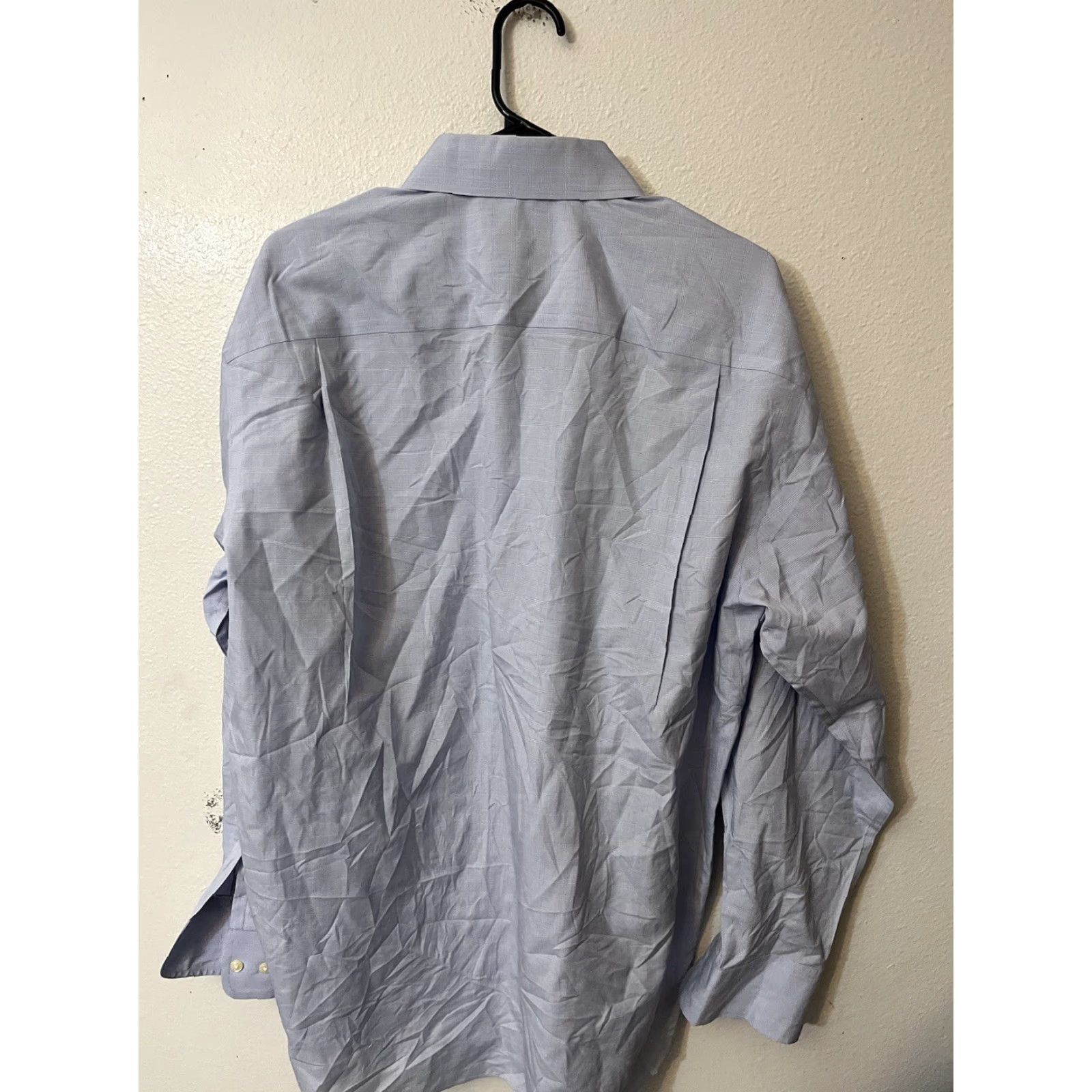 Nautica Nautica Button Up Shirt Men’s 16.5 Blue Solid Long Sleeve Non-Iron 100% Cotton Casual Regular Fit Size US L / EU 52-54 / 3 - 3 Thumbnail