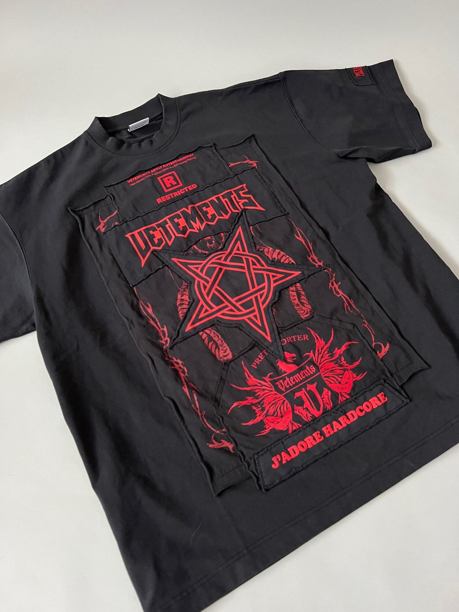 Streetwear Vetements Adone Hardcore Short-Sleeve T-Shirt Playboi Carti ...