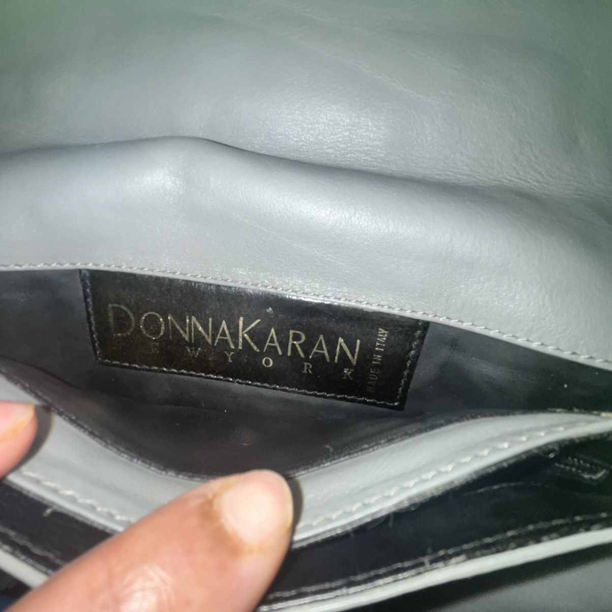 Donna Karan Donna Karan Gold Crossbody Bag with Snakeskin Texture Size ONE SIZE - 2 Thumbnail