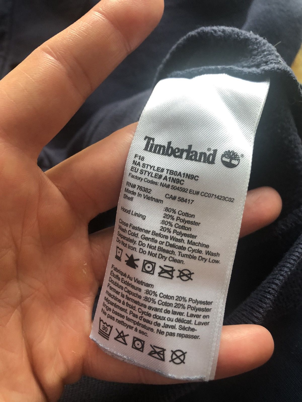 Timberland TIMBERLAND CLASSIC VINTAGE QUALITY ZIP HOODIE SWEATSHIRT Size US M / EU 48-50 / 2 - 6 Thumbnail