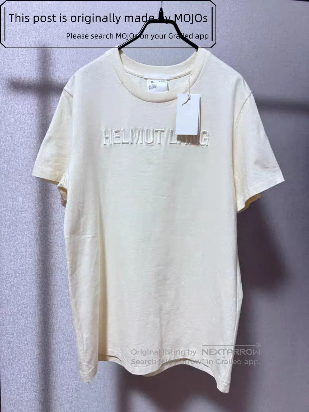 Helmut Lang Helmut Lang Logo Stitches Classic Tee. Size US L / EU 52-54 / 3 - 1 Thumbnail