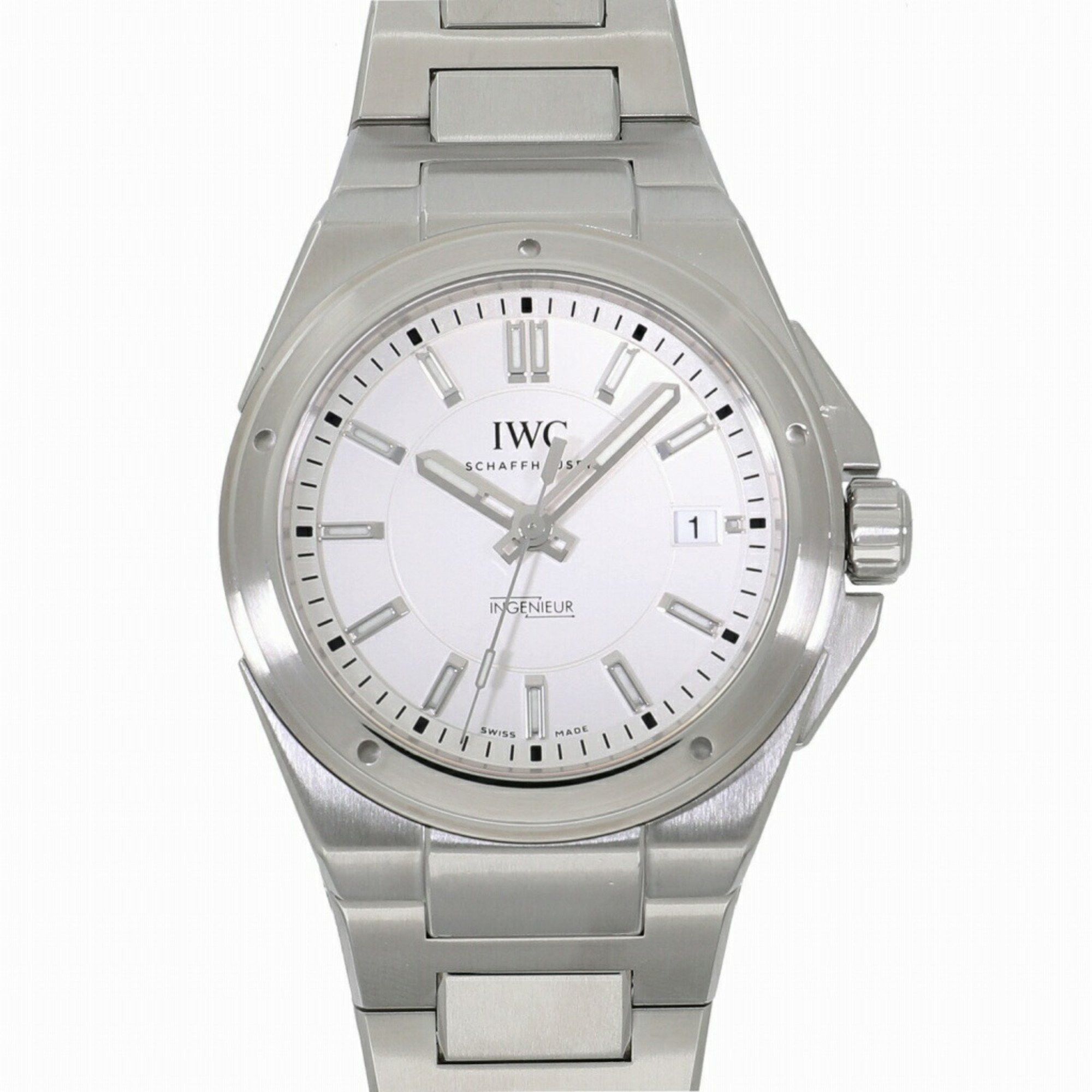 Image of Iwc Schaffhausen Iwc Ingenieur Automatic Iw323904 Silver Men's Watch