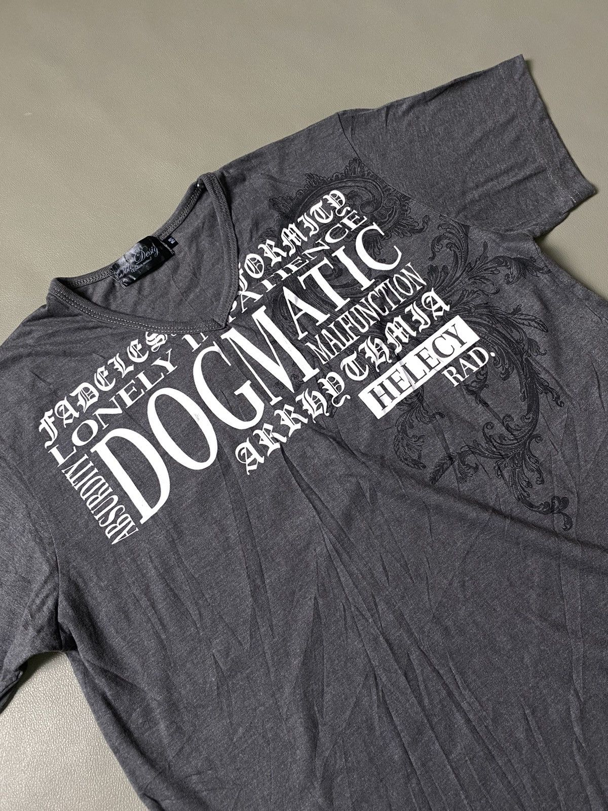 Hysteric Glamour × If Six Was Nine × Le Grande Bleu (L.G.B.) Oblo Design Urban Casual Poem Grunge Tshirt Size US M / EU 48-50 / 2 - 3 Thumbnail