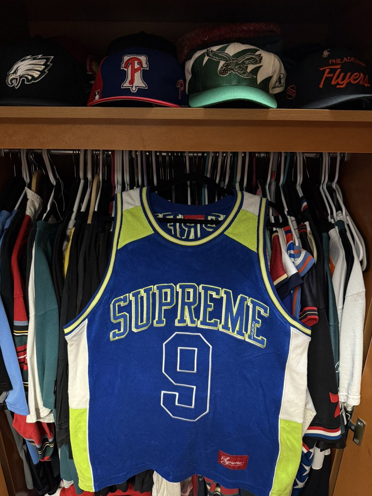 Supreme Supreme Terry Basketball Jersey SS21 Blue Size US M / EU 48-50 / 2 - 1 Thumbnail