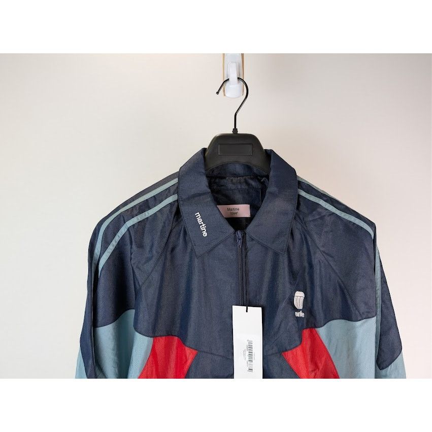Martine Rose o1rshd1 Shirt Track Jacket in Navy Blue Size US L / EU 52-54 / 3 - 3 Thumbnail