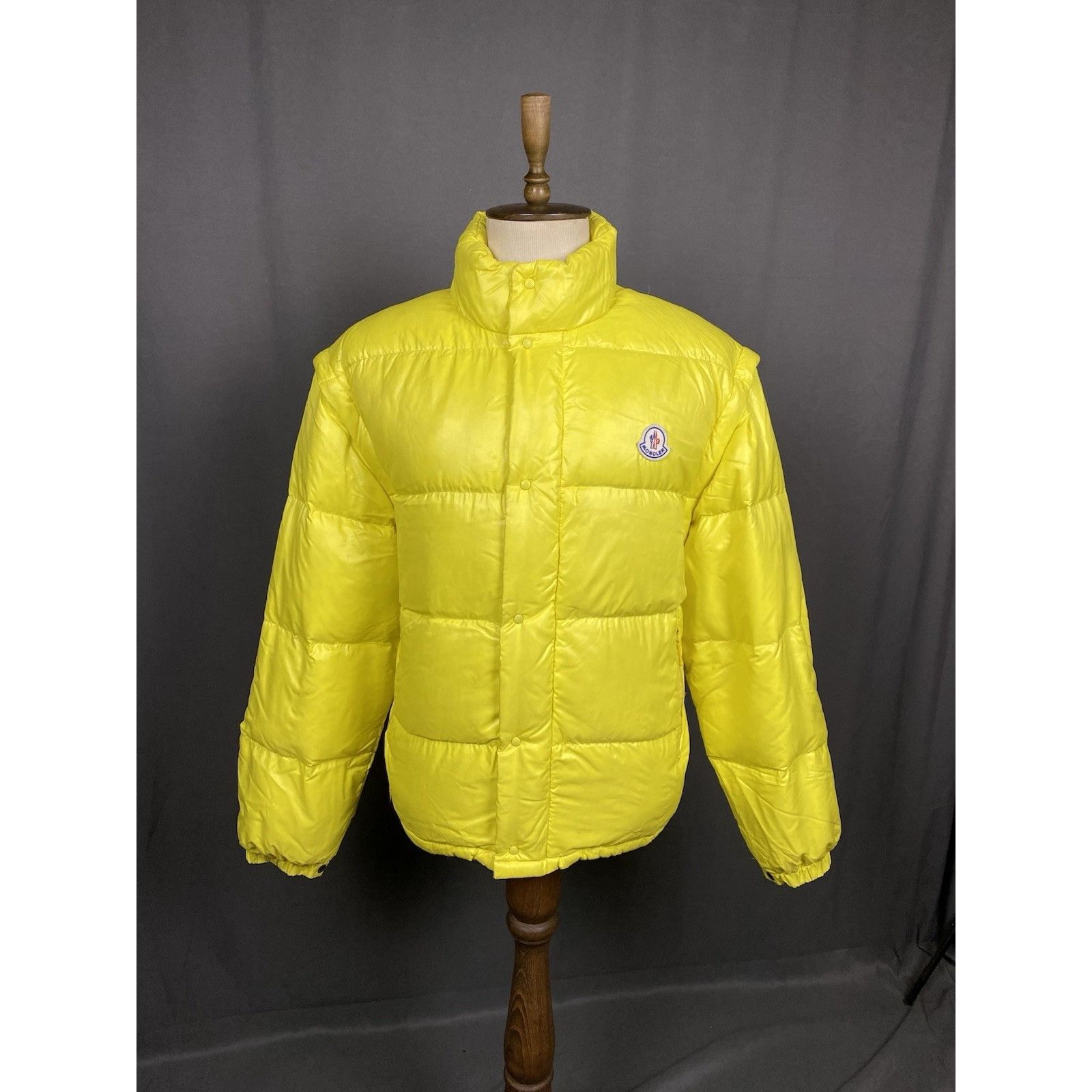 Moncler Moncler Vintage Men's Bright Yellow Down Insulated Puffer 3- Size US L / EU 52-54 / 3 - 1 Thumbnail