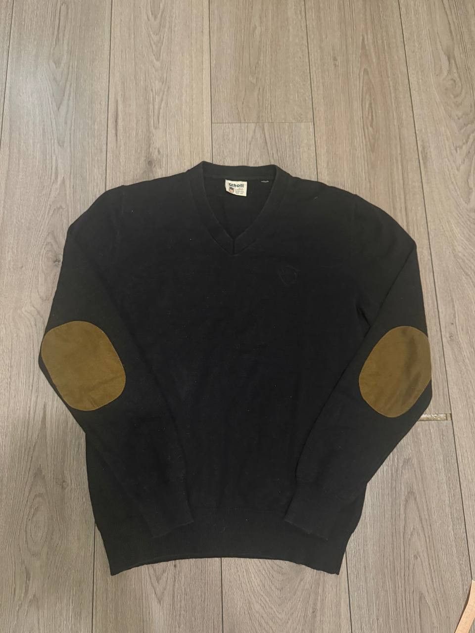 Schott Luxury Vintage Schott Sweater men Size M Black Cashemere Size US M / EU 48-50 / 2 - 1 Thumbnail