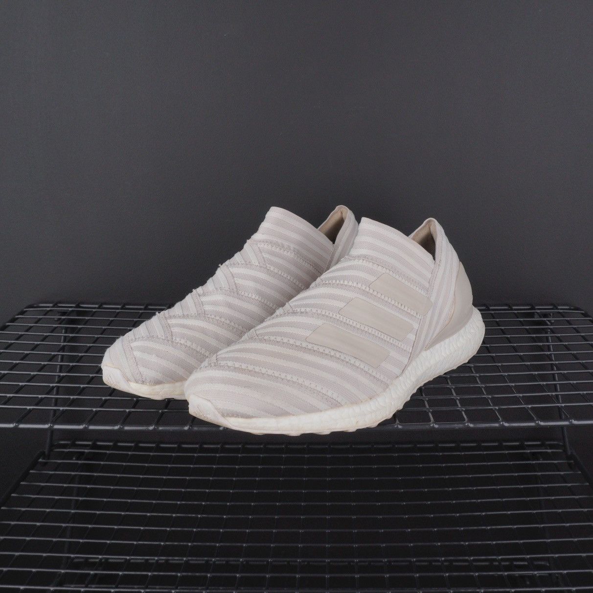 image of Adidas Nemeziz Tango Ultra Boost White Cream Sneakers, Men's (Size 9.5)